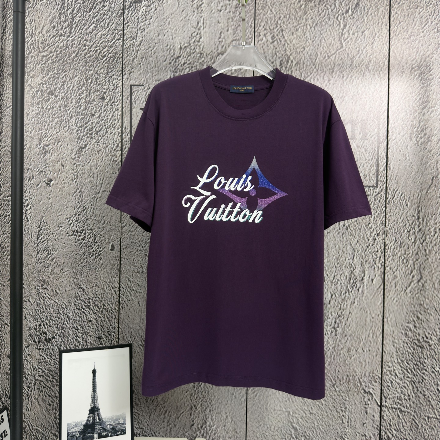 LV 原單 男款 漸層星芒LOGO短袖T恤 潮流設計款