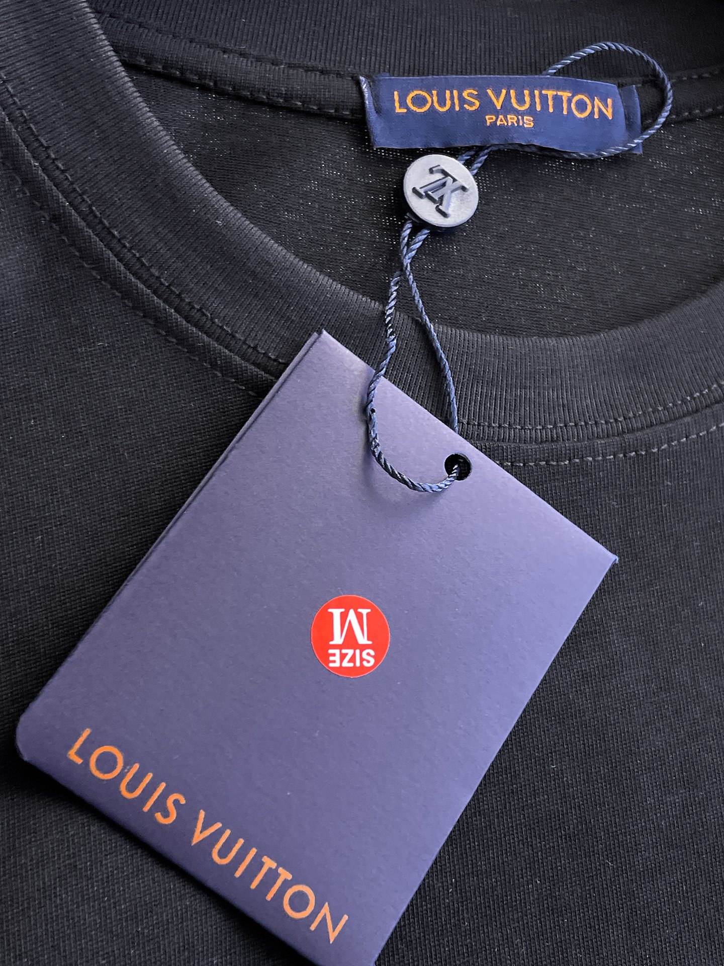 LV短袖T恤男 Lvovers小logo刺繡 黑色款