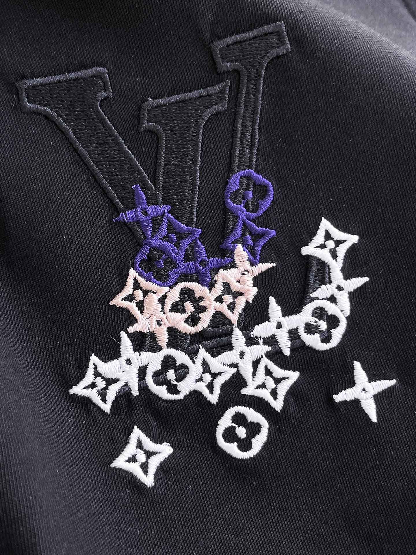 LV一比一男女同款短袖T恤簡約刺繡設計百搭舒適休閒款| 10 LV一比一男女同款短袖T恤簡約刺繡設計百搭舒適休閒款
