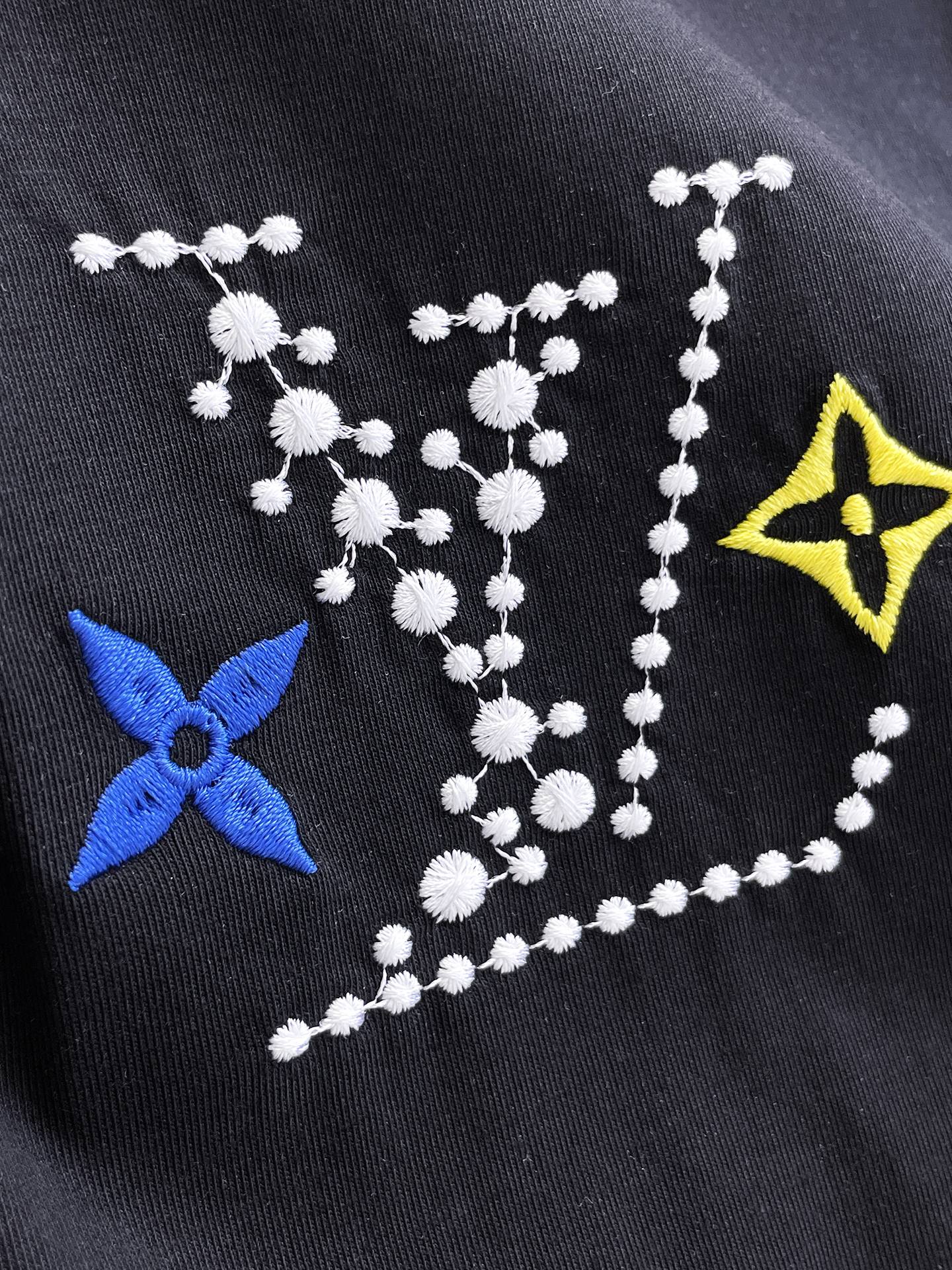 LV高仿男女款短袖T恤彩色LOGO刺繡設計時尚百搭休閒上衣| 16 LV高仿男女款短袖T恤彩色LOGO刺繡設計時尚百搭休閒上衣