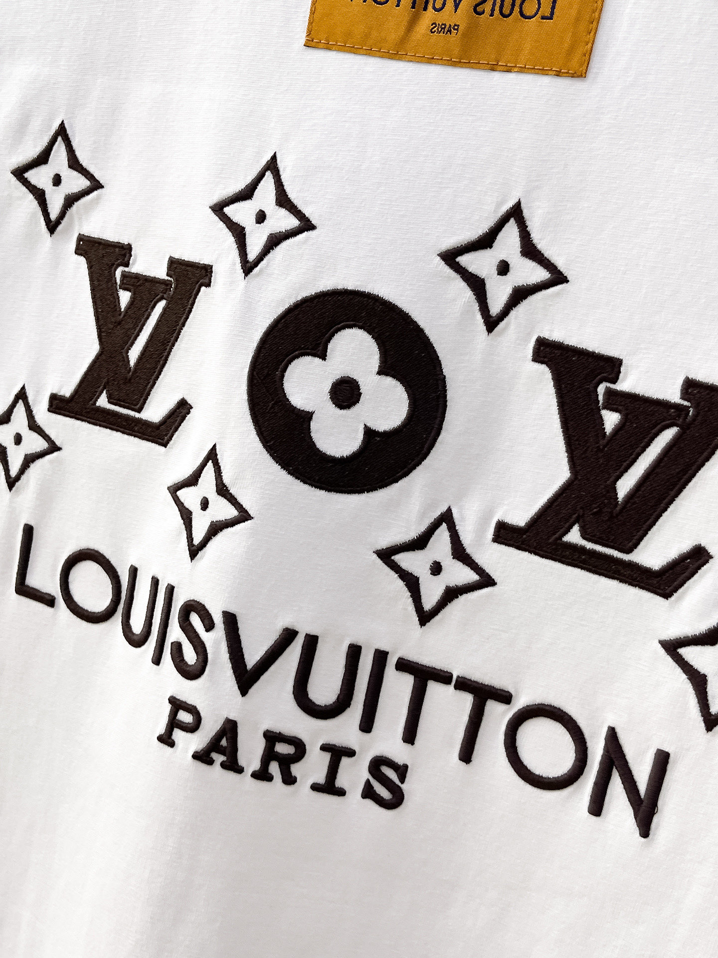 LV A貨男士短袖T恤簡約字母印花設計舒適百搭休閒上衣