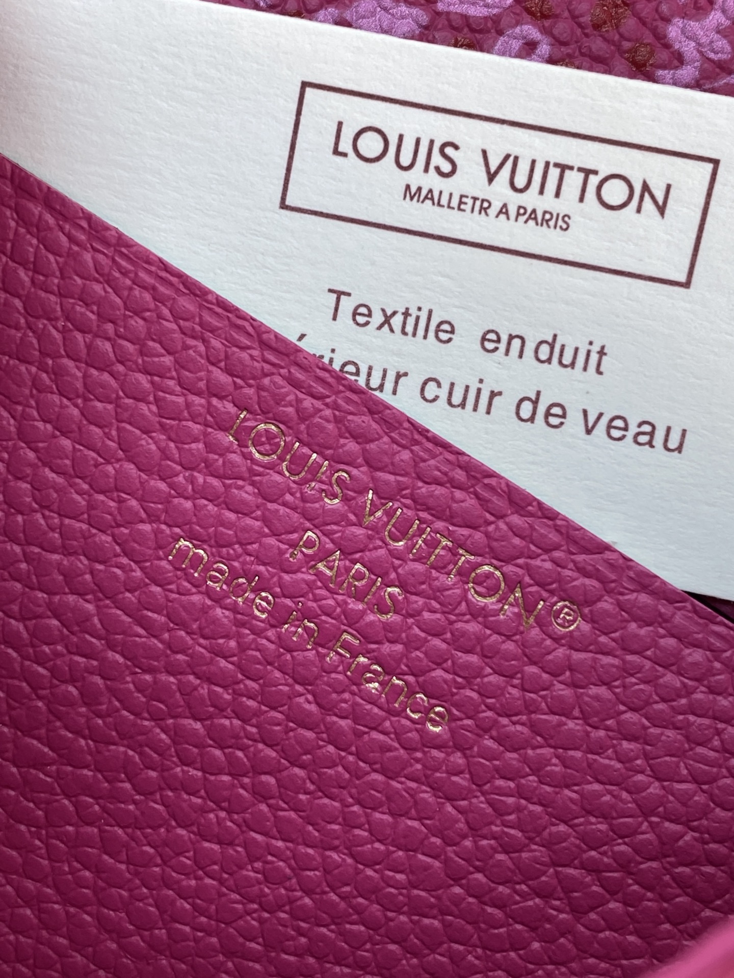 LV A貨長夾 拉鏈壓紋牛皮錢包 紅色大容量款