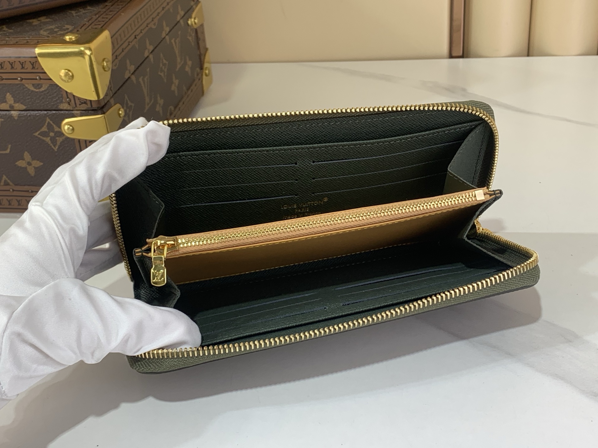 LV原單Monogram Eclipse灰色全拉鍊長夾 男士皮夾| 7 LV原單Monogram Eclipse灰色全拉鍊長夾 男士皮夾