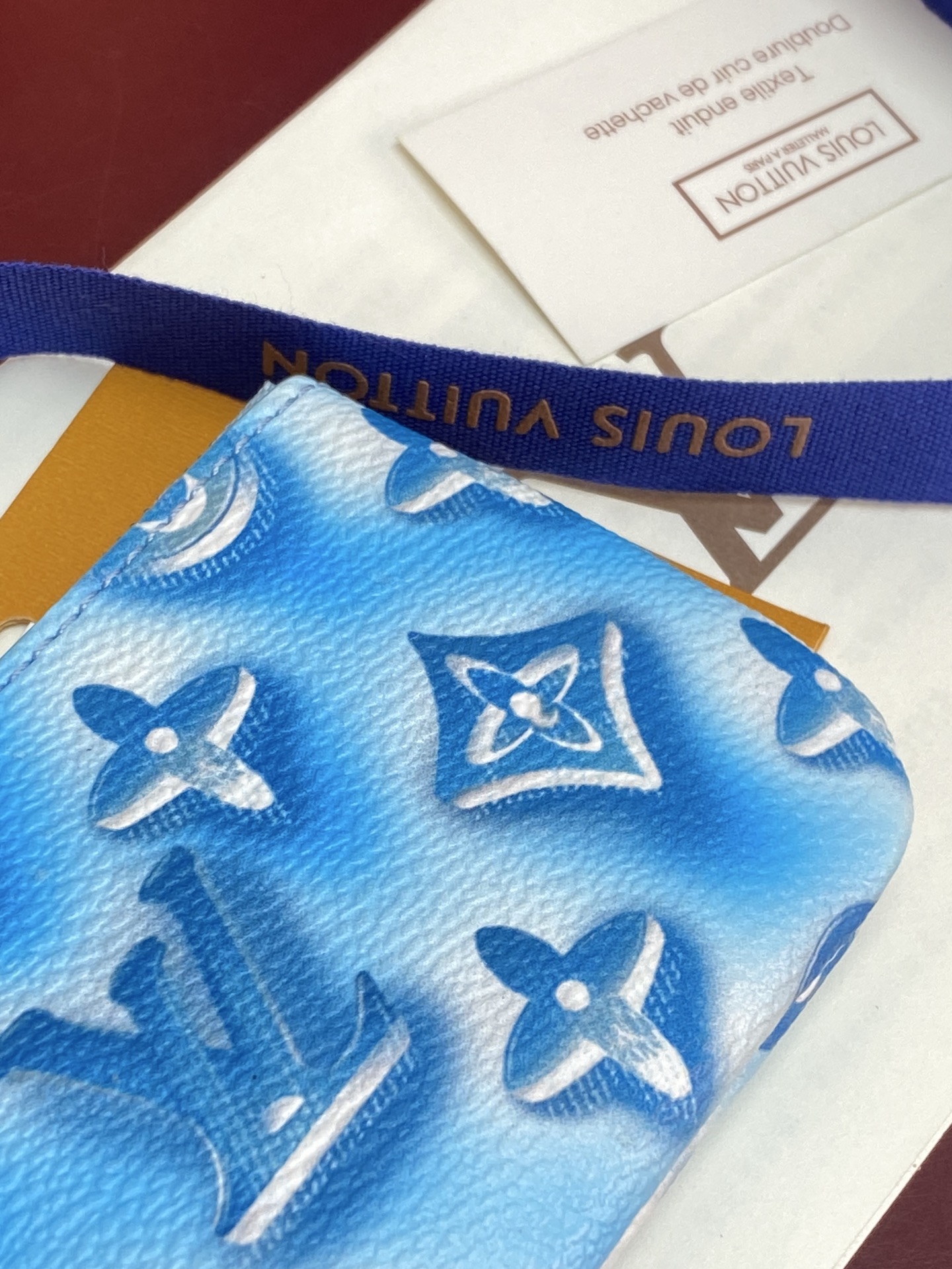 LV高仿藍色漸變Monogram鑰匙零錢包 鏈條收納包| 7 LV高仿藍色漸變Monogram鑰匙零錢包 鏈條收納包
