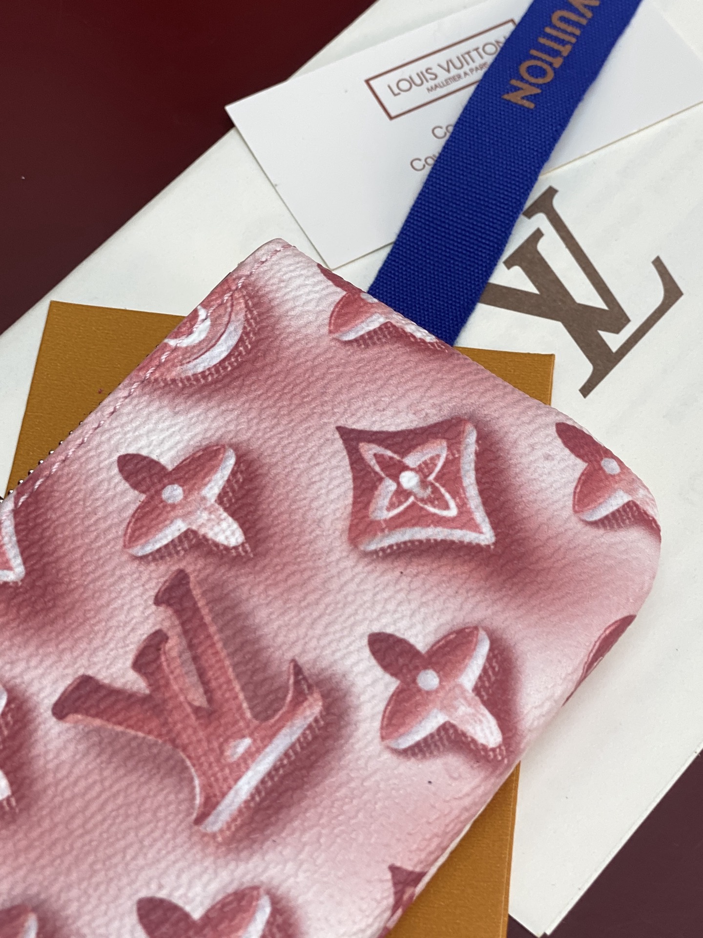 LV一比一粉色漸變Monogram鑰匙零錢包 女士收納包| 9 LV一比一粉色漸變Monogram鑰匙零錢包 女士收納包