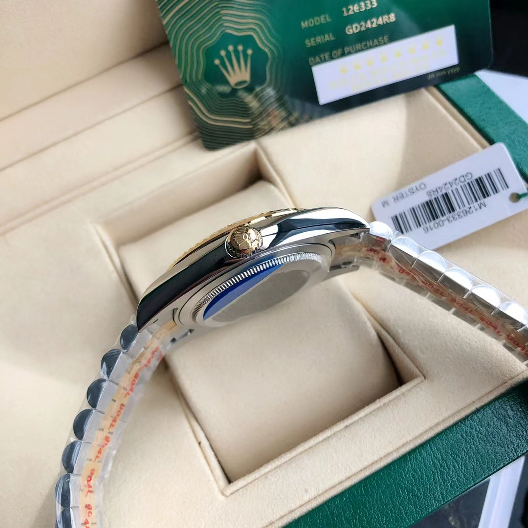 勞力士日誌型 Datejust 白面間金五珠鏈機械腕錶| 10 勞力士日誌型 Datejust 白面間金五珠鏈機械腕錶