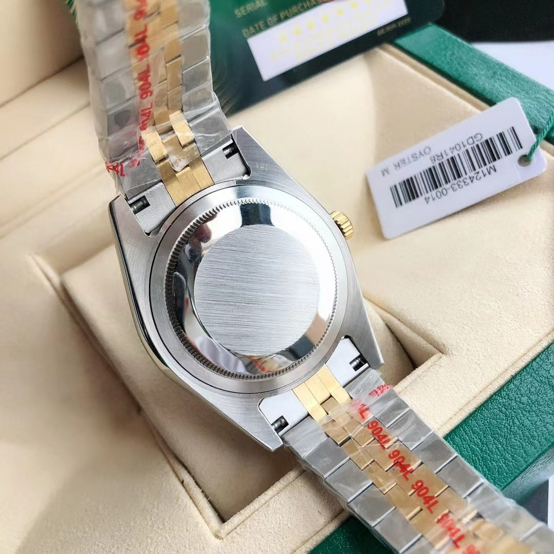 勞力士日誌型 Datejust 黑面間金五珠鏈機械腕錶