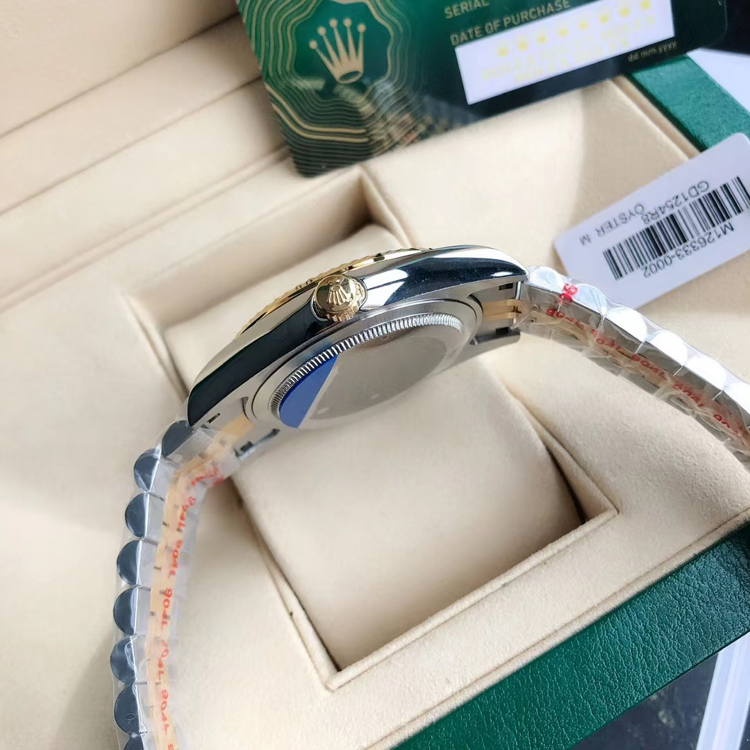 勞力士日誌型 Datejust 銀白面間金五珠鏈機械腕錶| 10 勞力士日誌型 Datejust 銀白面間金五珠鏈機械腕錶