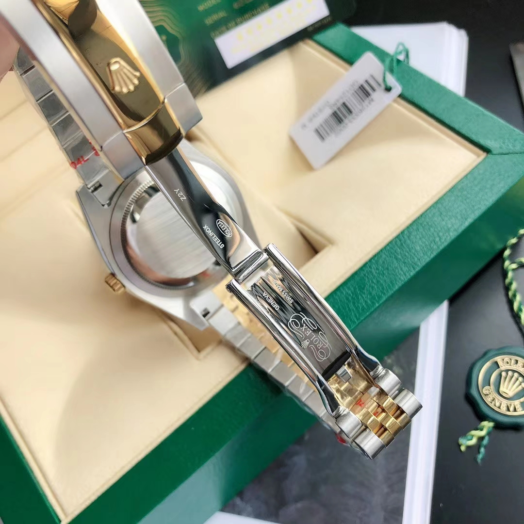 勞力士日誌型 Datejust 銀白面間金五珠鏈機械腕錶| 8 勞力士日誌型 Datejust 銀白面間金五珠鏈機械腕錶