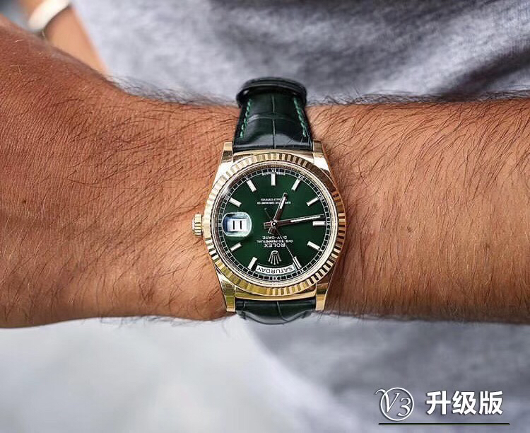 勞力士 高仿 Day-Date 雙色總統鍊男款腕錶 黑面商務經典款| 6 勞力士 高仿 Day-Date 雙色總統鍊男款腕錶 黑面商務經典款