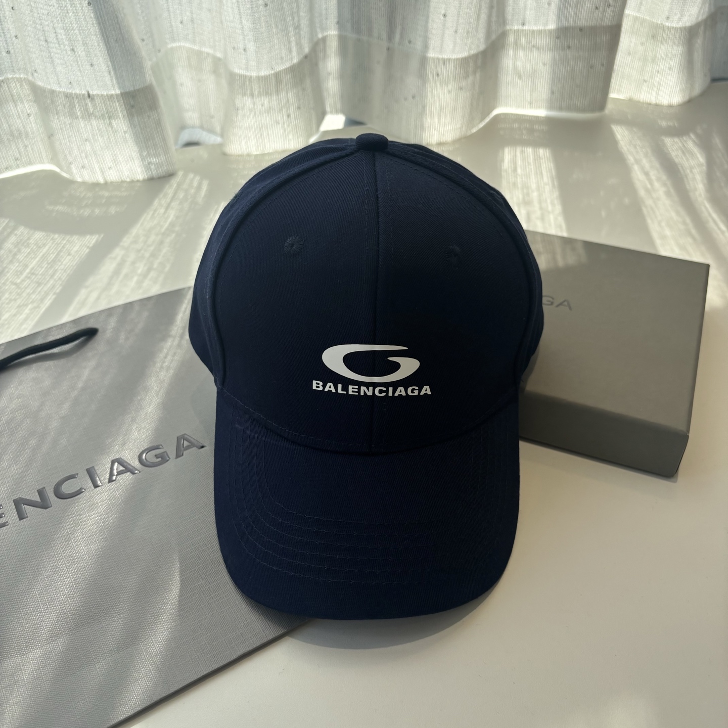 Balenciaga原單男女款棒球帽潮流字母Logo休閒百搭帽子