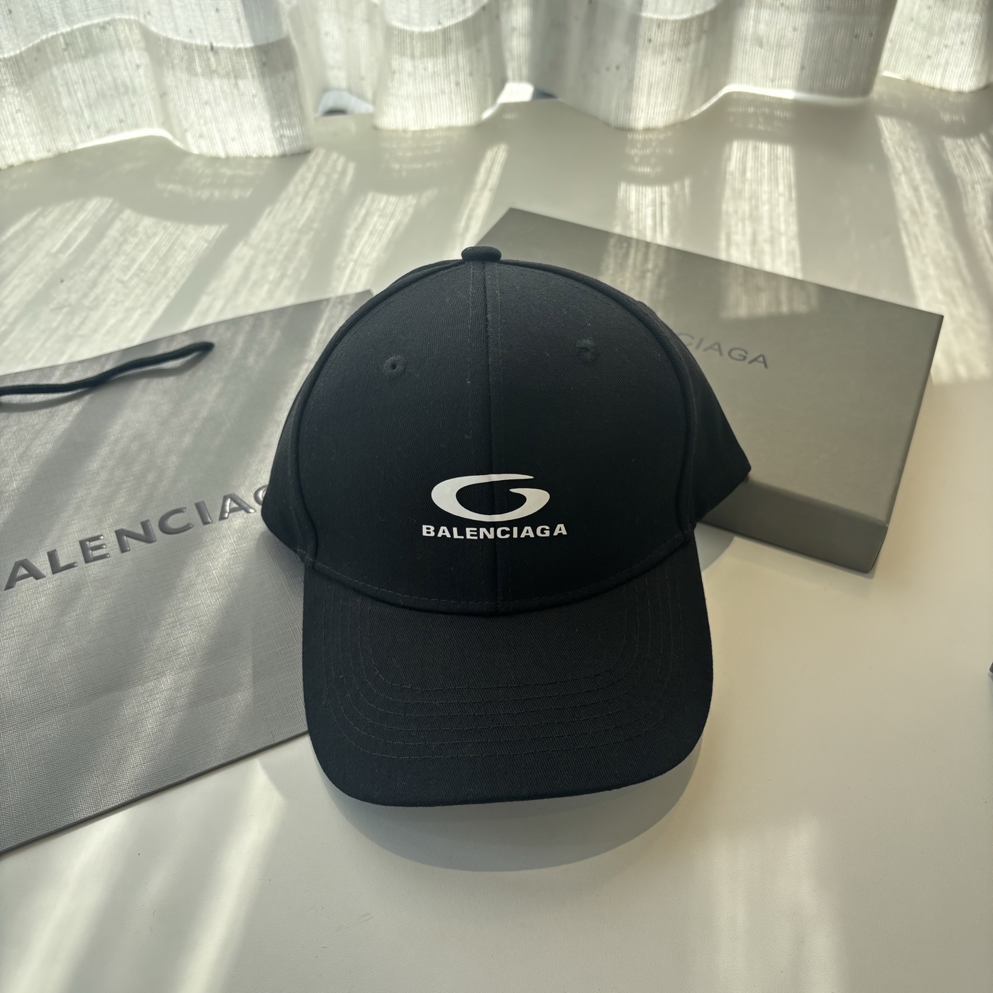 Balenciaga原單男女款棒球帽潮流字母Logo休閒百搭帽子