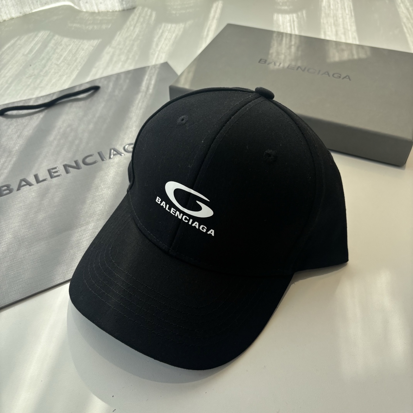 Balenciaga原單男女款棒球帽潮流字母Logo休閒百搭帽子