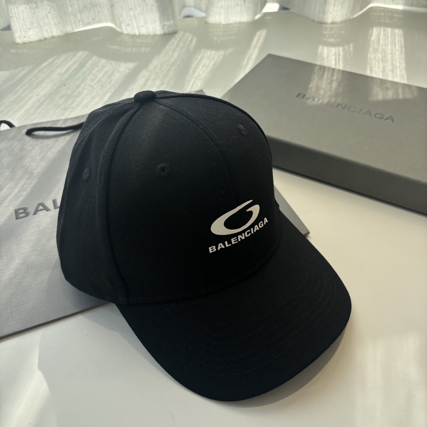 Balenciaga原單男女款棒球帽潮流字母Logo休閒百搭帽子