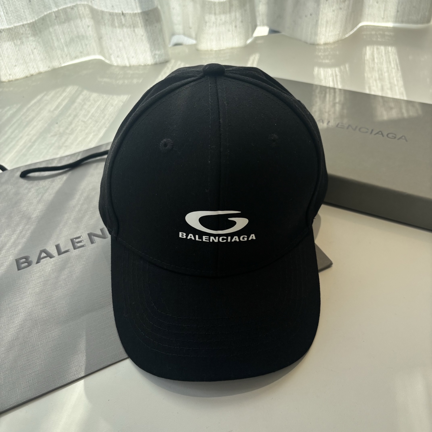 Balenciaga原單男女款棒球帽潮流字母Logo休閒百搭帽子