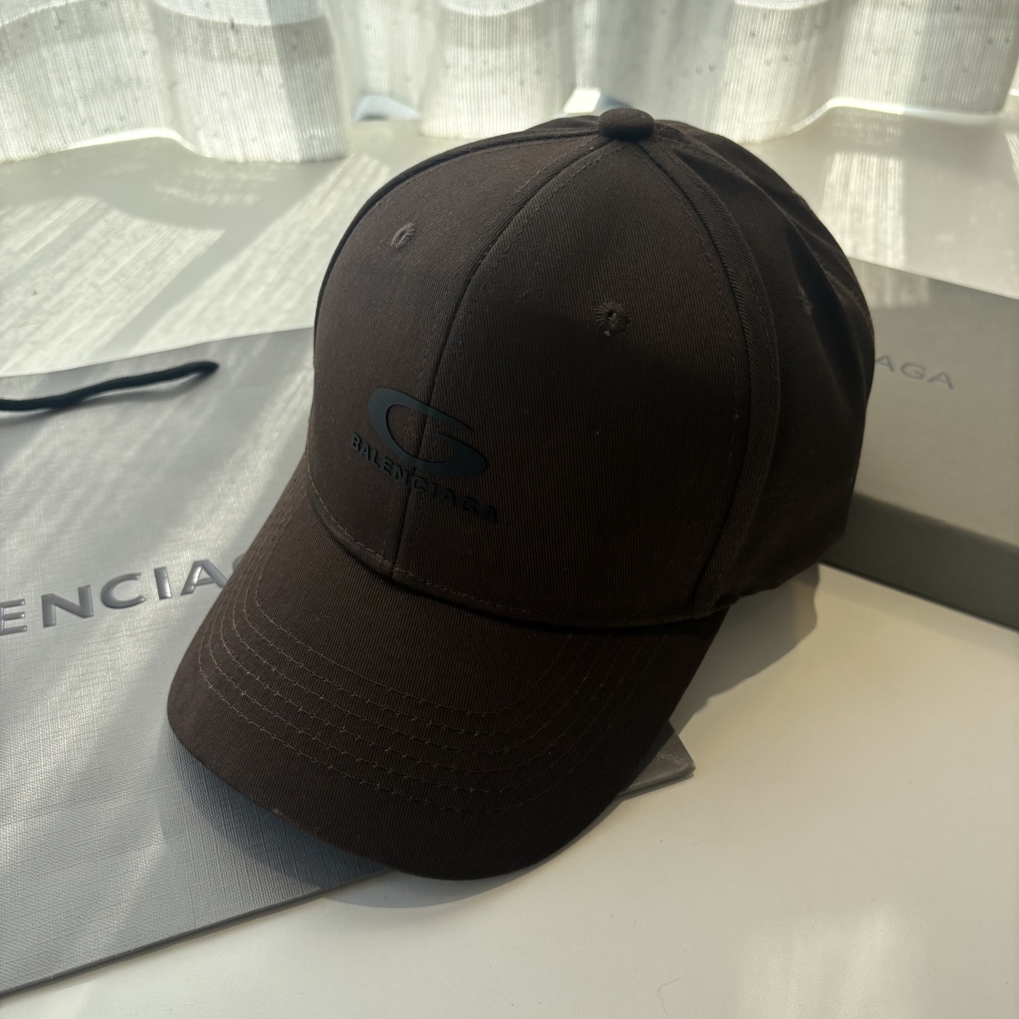Balenciaga A貨男女款棒球帽全黑隱藏Logo低調百搭休閒帽