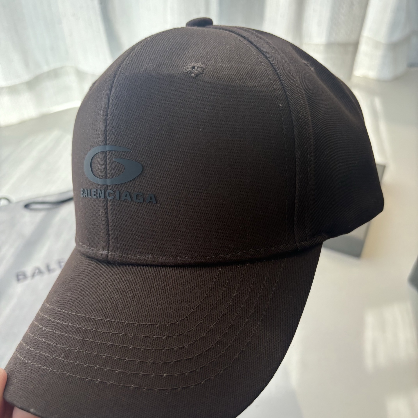 Balenciaga A貨男女款棒球帽全黑隱藏Logo低調百搭休閒帽