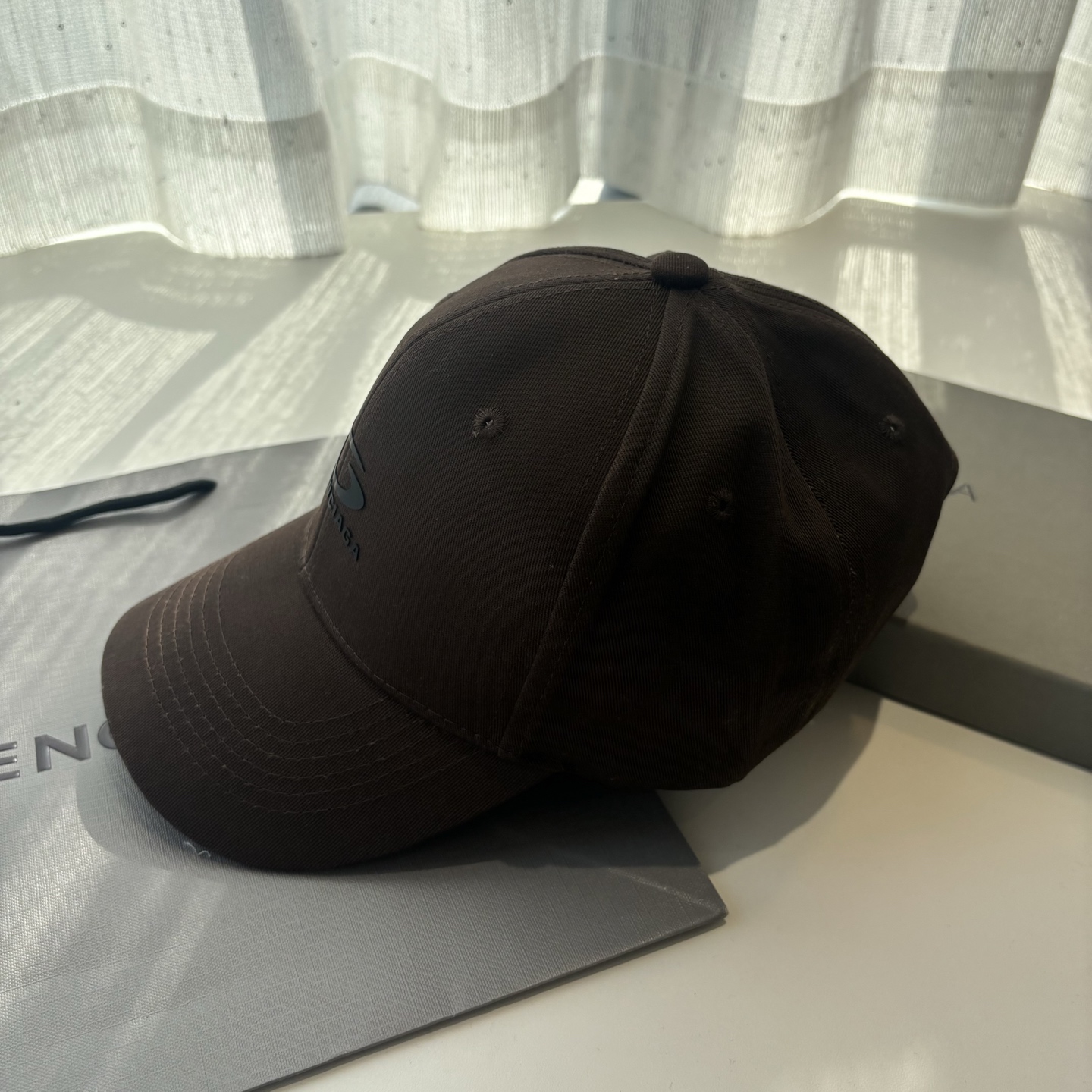 Balenciaga A貨男女款棒球帽全黑隱藏Logo低調百搭休閒帽