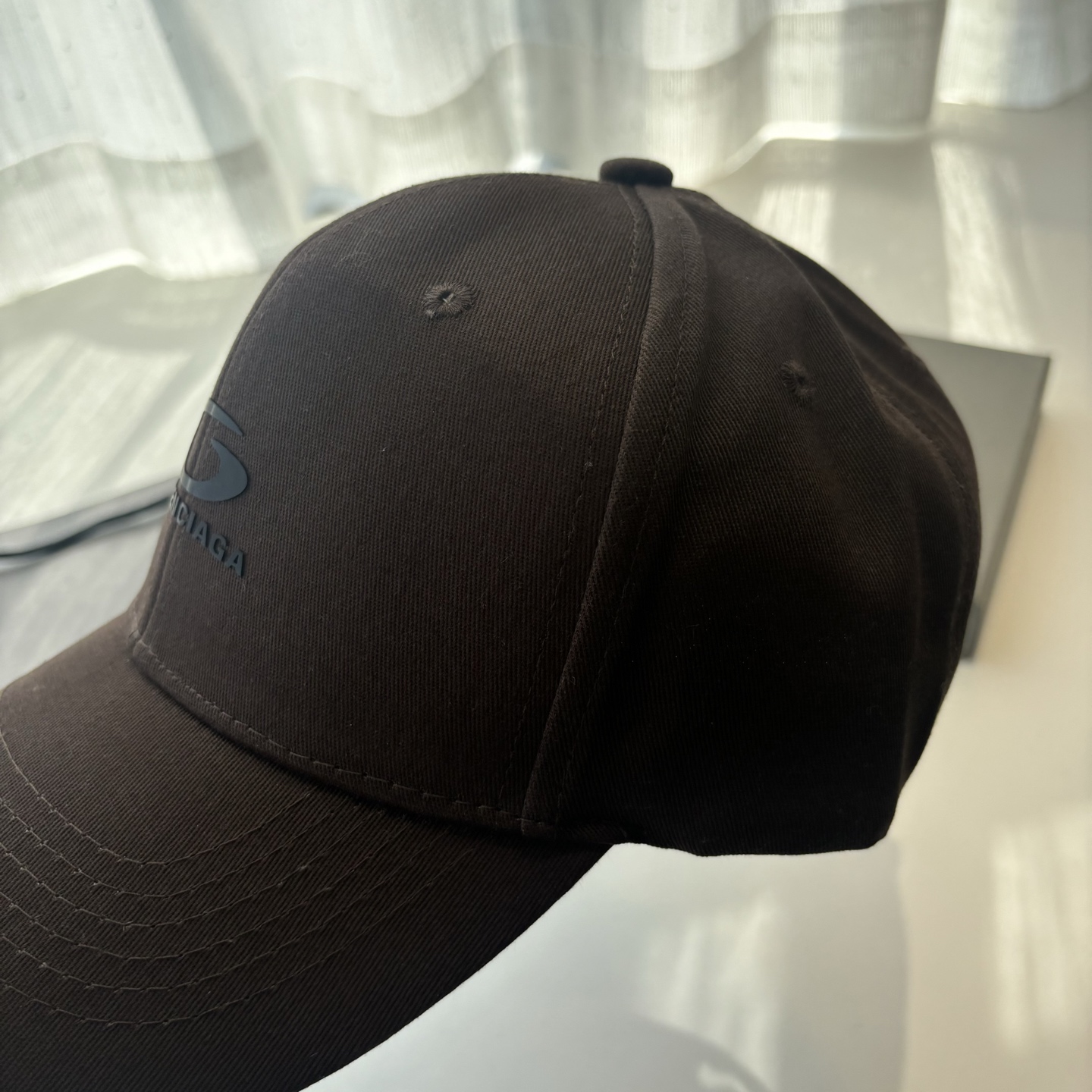 Balenciaga A貨男女款棒球帽全黑隱藏Logo低調百搭休閒帽