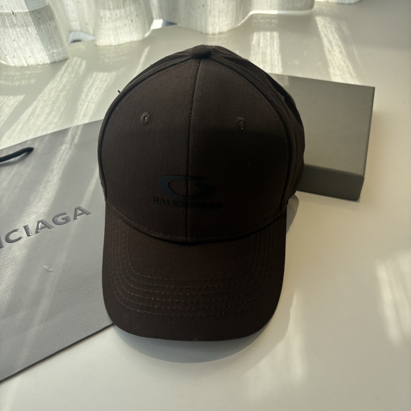Balenciaga A貨男女款棒球帽全黑隱藏Logo低調百搭休閒帽