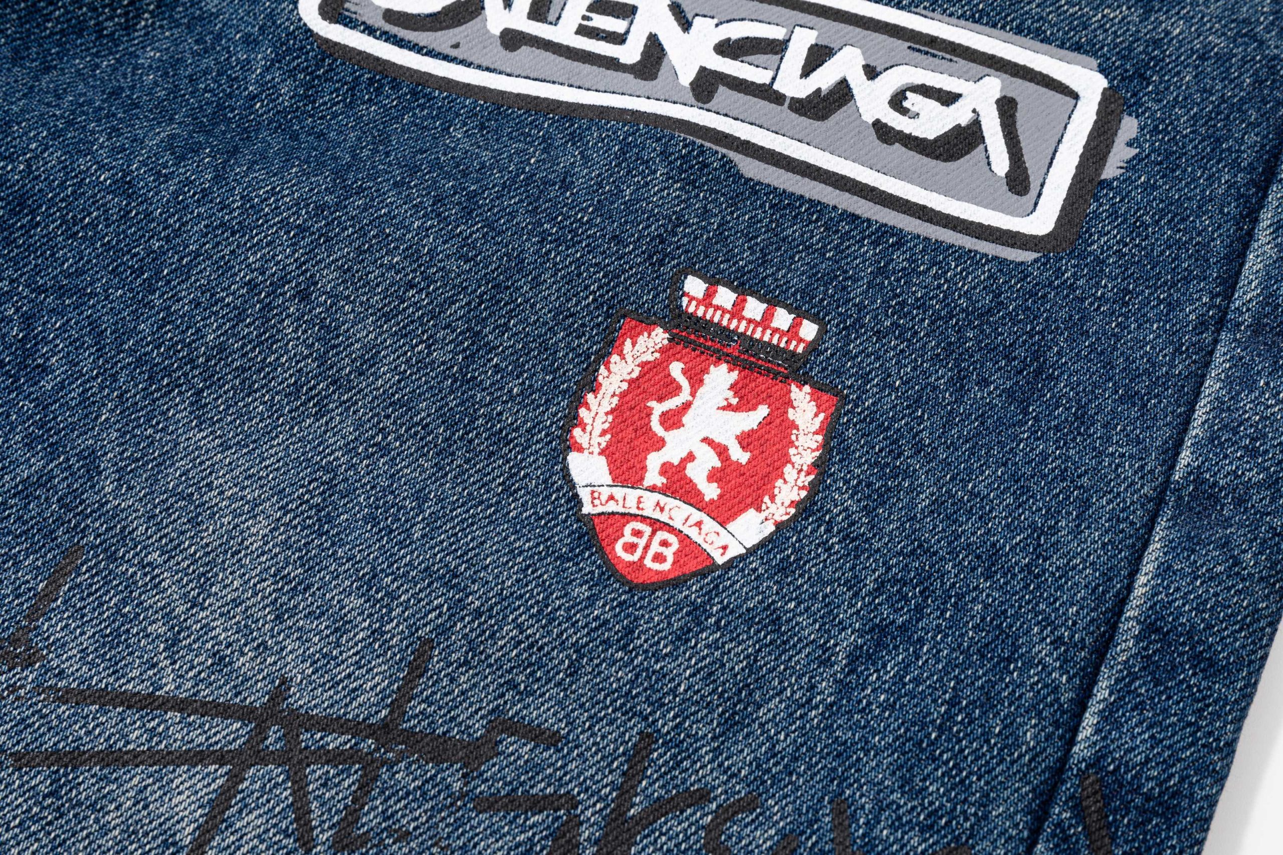 Balenciaga A貨男士牛仔長褲多元素塗鴉拼貼設計潮流百搭款| 18 Balenciaga A貨男士牛仔長褲多元素塗鴉拼貼設計潮流百搭款