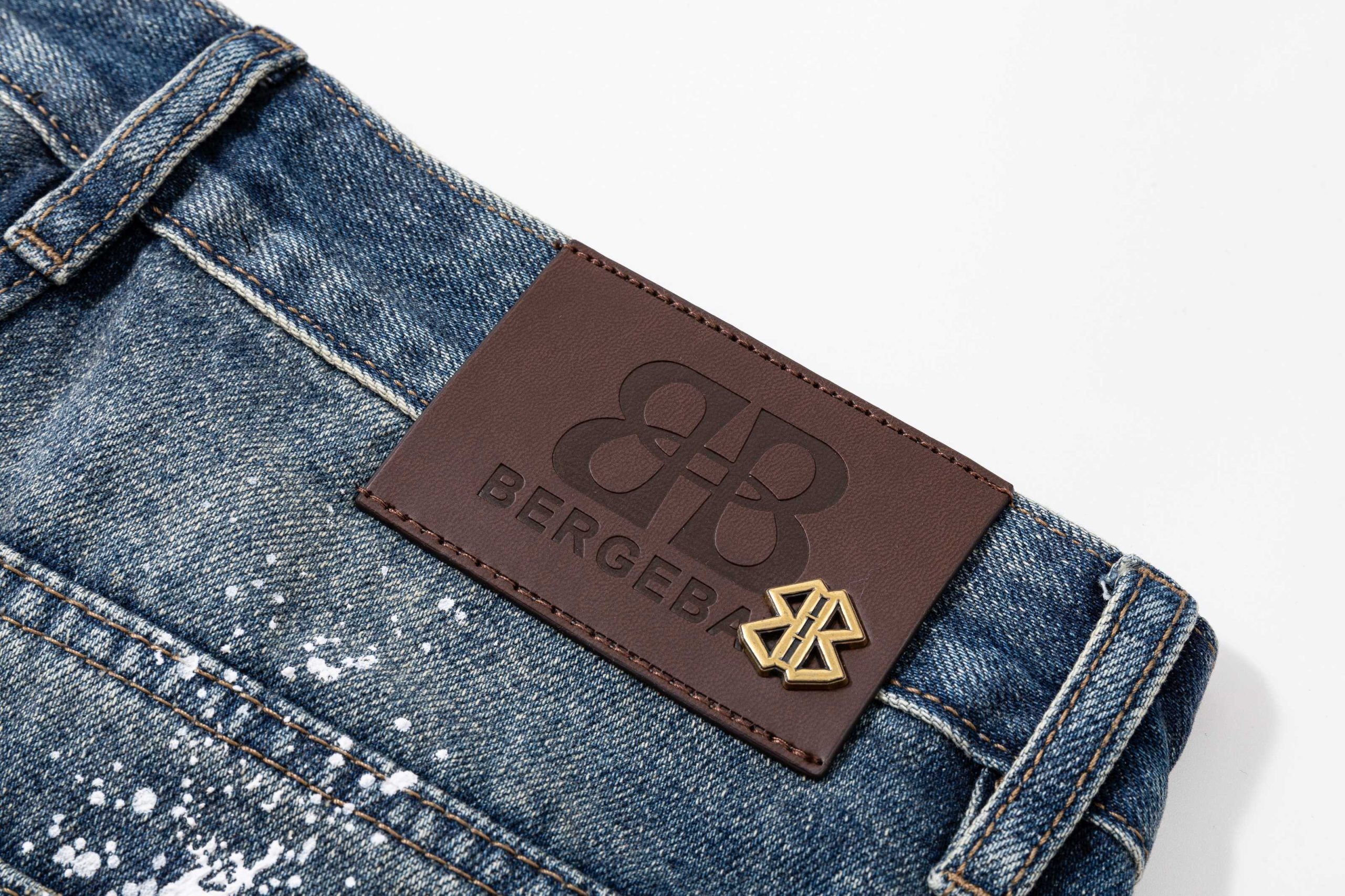 Balenciaga一比一男士牛仔長褲潑墨刺繡LOGO設計復古街頭款| 12 Balenciaga一比一男士牛仔長褲潑墨刺繡LOGO設計復古街頭款