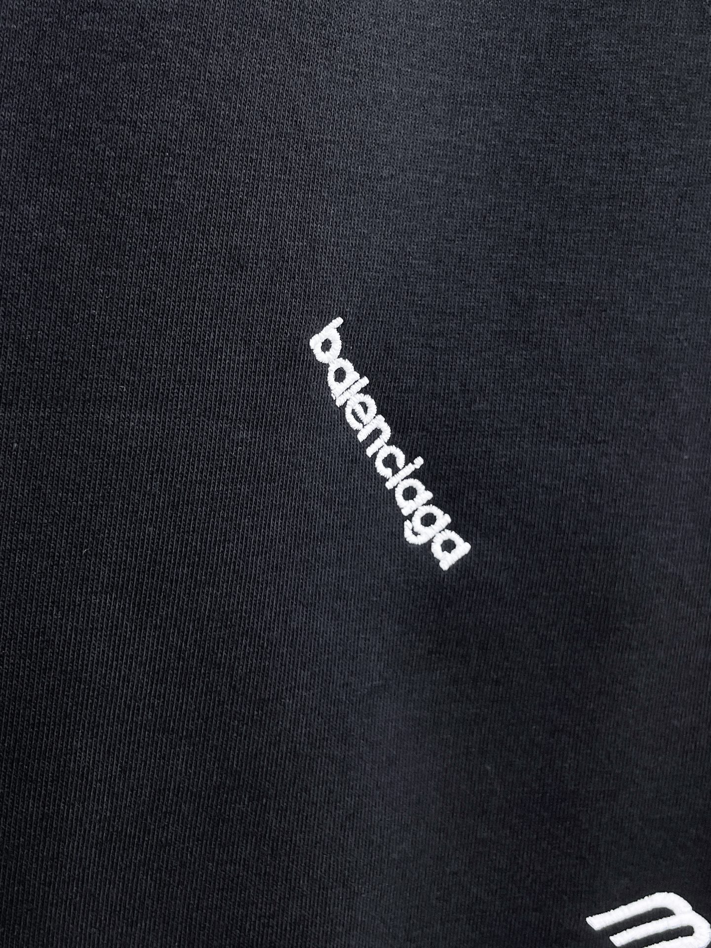 Balenciaga A貨男士運動短褲黑色LOGO刺繡設計寬鬆休閒五分褲| 18 Balenciaga A貨男士運動短褲黑色LOGO刺繡設計寬鬆休閒五分褲