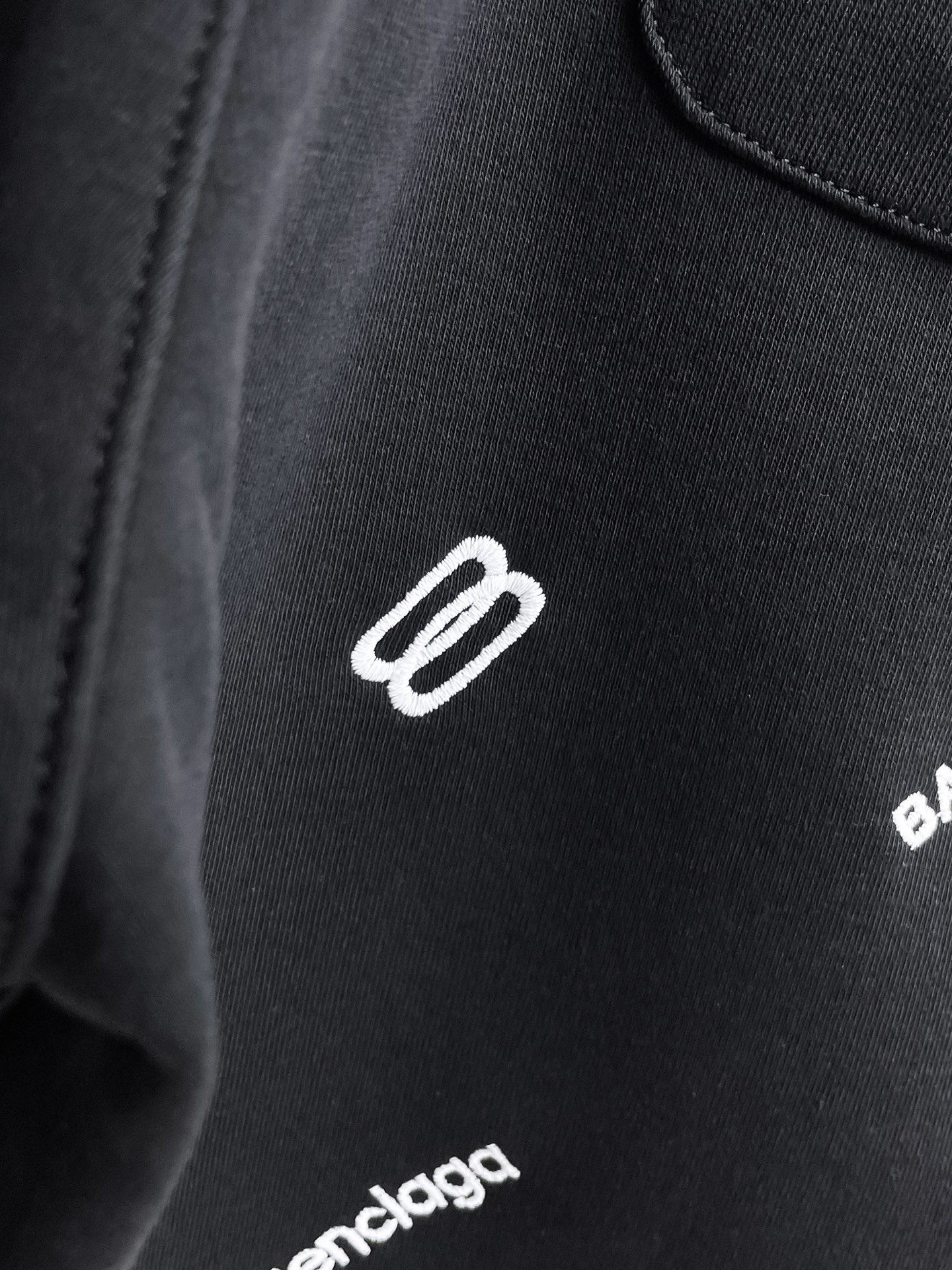 Balenciaga A貨男士運動短褲黑色LOGO刺繡設計寬鬆休閒五分褲| 17 Balenciaga A貨男士運動短褲黑色LOGO刺繡設計寬鬆休閒五分褲
