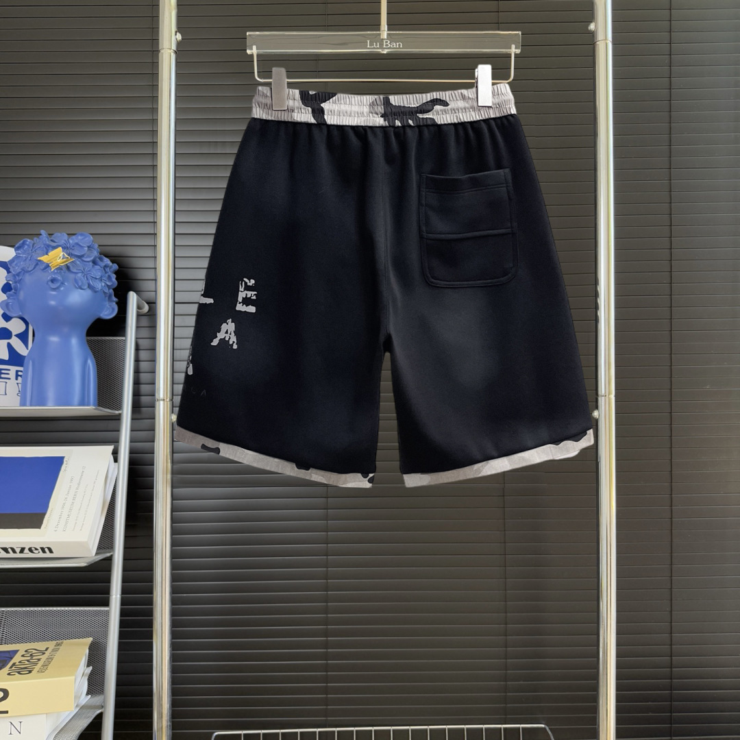 Balenciaga 高仿短褲 男款迷彩拼接寬鬆運動五分褲| 14 Balenciaga 高仿短褲 男款迷彩拼接寬鬆運動五分褲