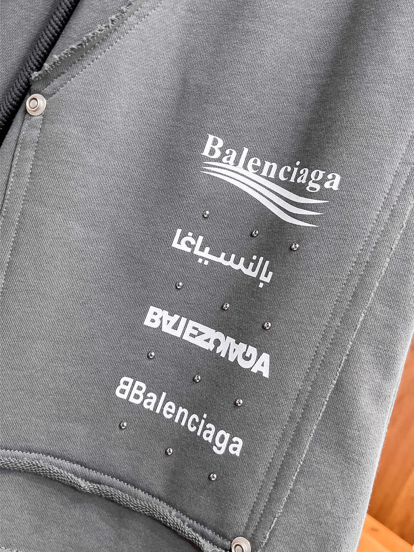 Balenciaga 一比一短褲 男款灰色機能口袋寬鬆休閒褲