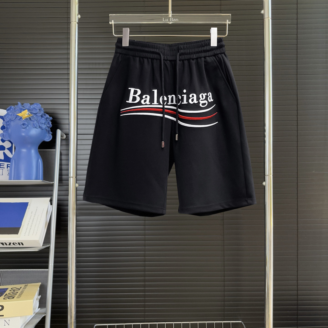 Balenciaga 原單短褲 男款LOGO印花寬鬆運動休閒褲| 3 Balenciaga 原單短褲 男款LOGO印花寬鬆運動休閒褲
