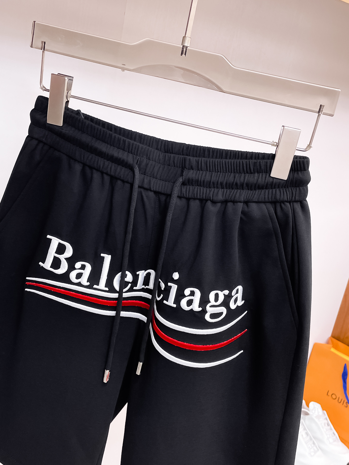 Balenciaga 原單短褲 男款LOGO印花寬鬆運動休閒褲