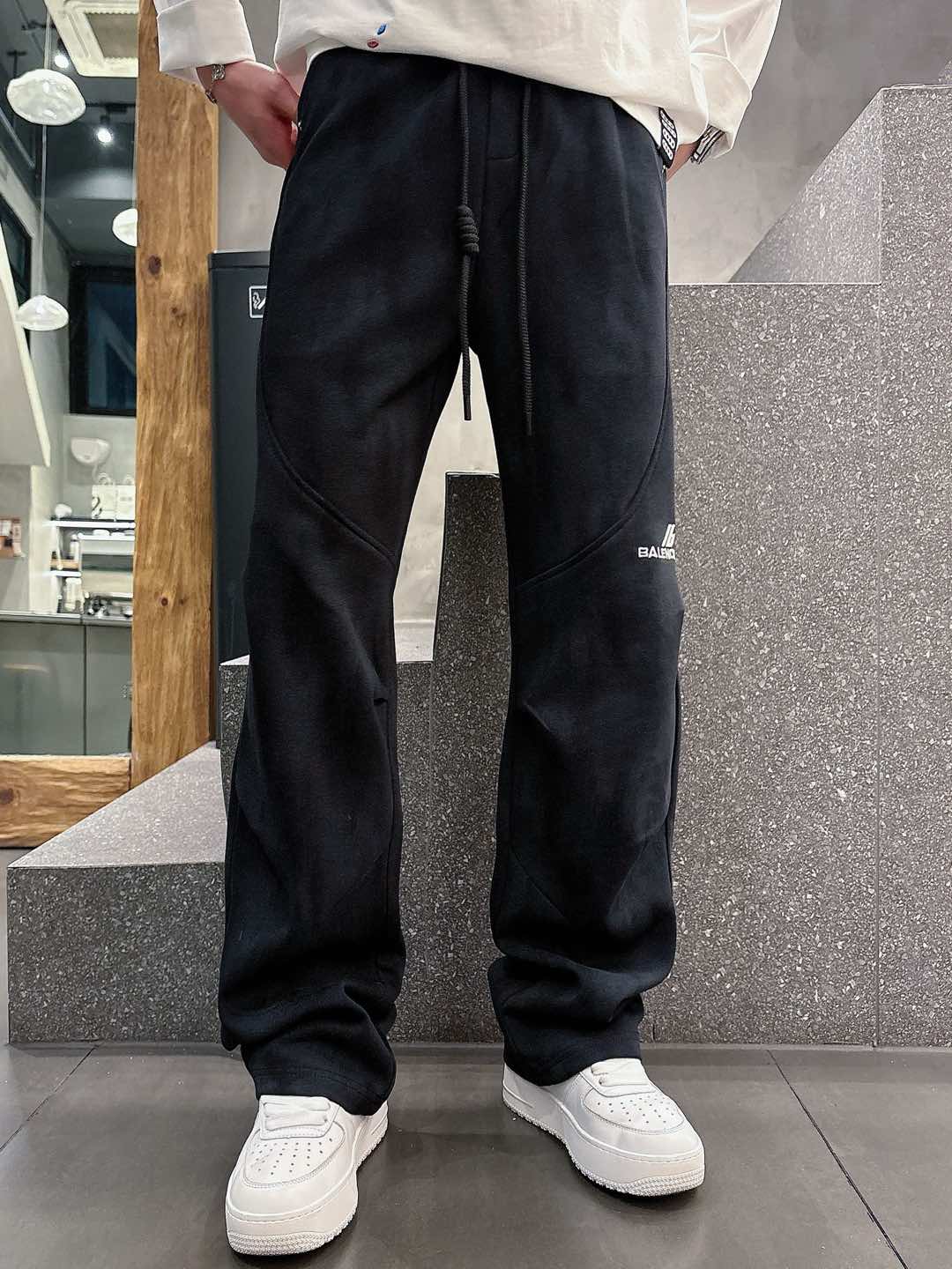Balenciaga 高仿運動長褲 男款黑色簡約LOGO寬鬆休閒褲| 8 Balenciaga 高仿運動長褲 男款黑色簡約LOGO寬鬆休閒褲