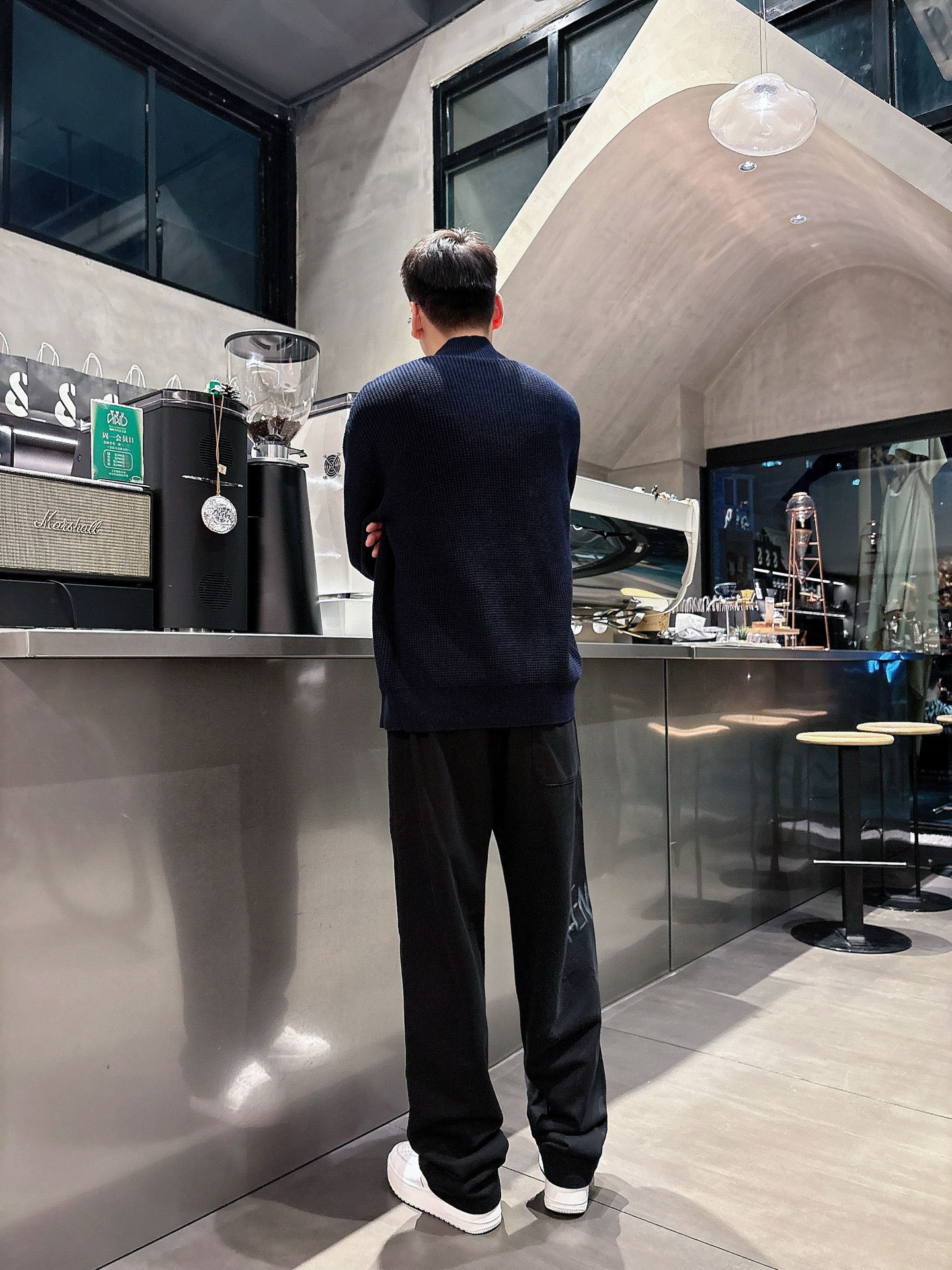 Balenciaga A貨休閒長褲男士款黑色塗鴉字母印花寬鬆直筒褲| 14 Balenciaga A貨休閒長褲男士款黑色塗鴉字母印花寬鬆直筒褲