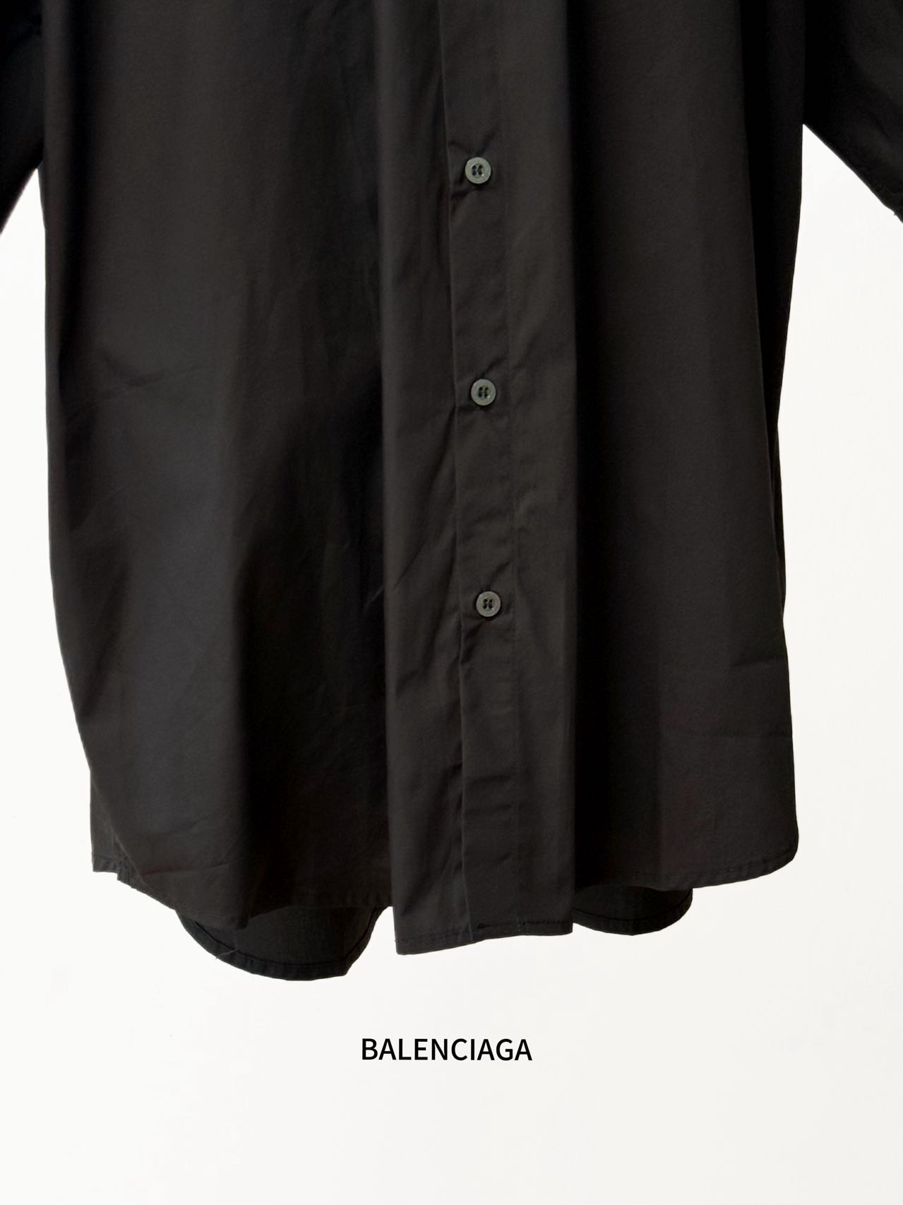 Balenciaga 原單襯衫 男款黑色短袖寬鬆休閒襯衣| 8 Balenciaga 原單襯衫 男款黑色短袖寬鬆休閒襯衣