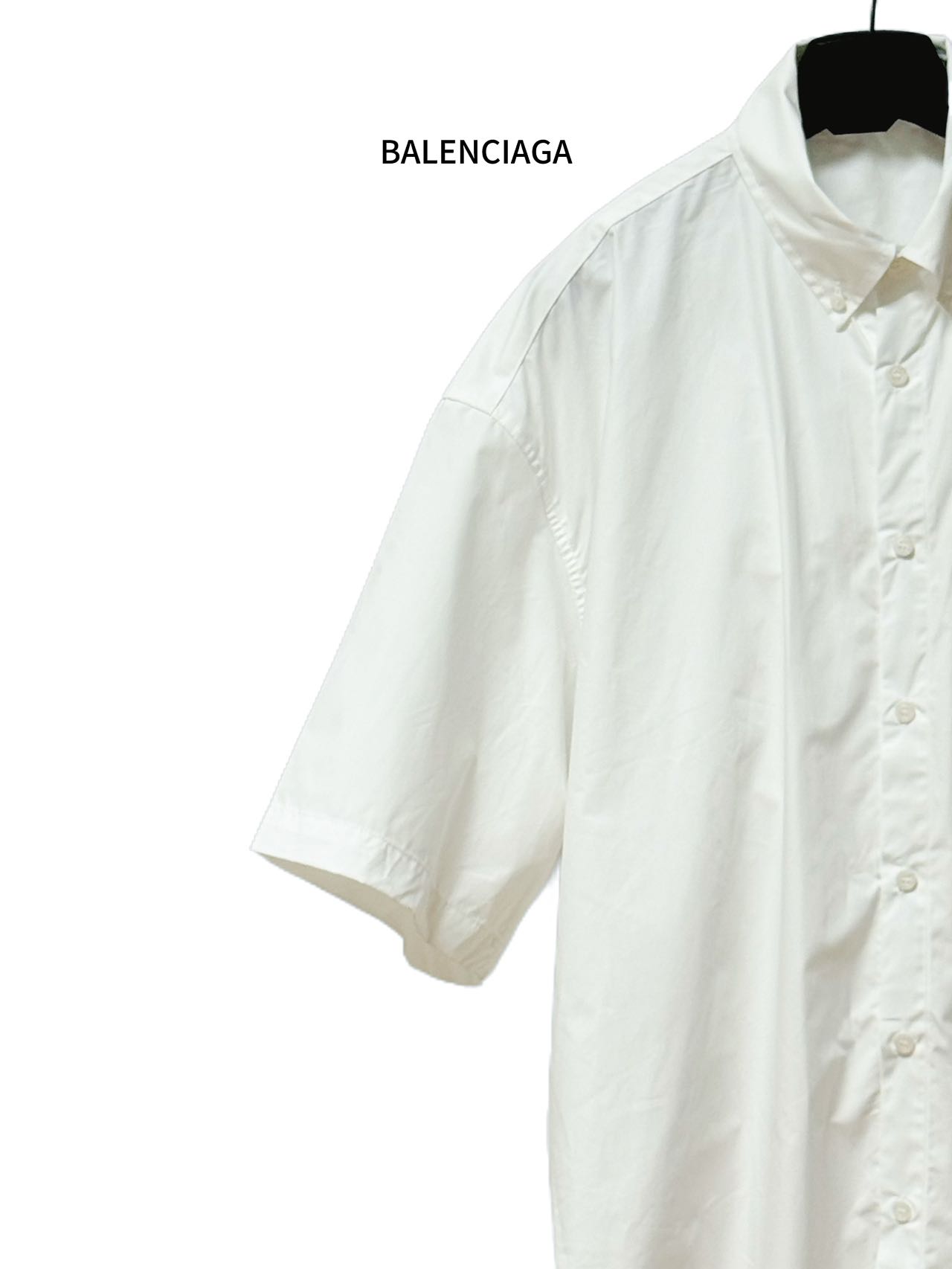 Balenciaga 高仿襯衫 男款白色口袋設計短袖休閒襯衣| 12 Balenciaga 高仿襯衫 男款白色口袋設計短袖休閒襯衣