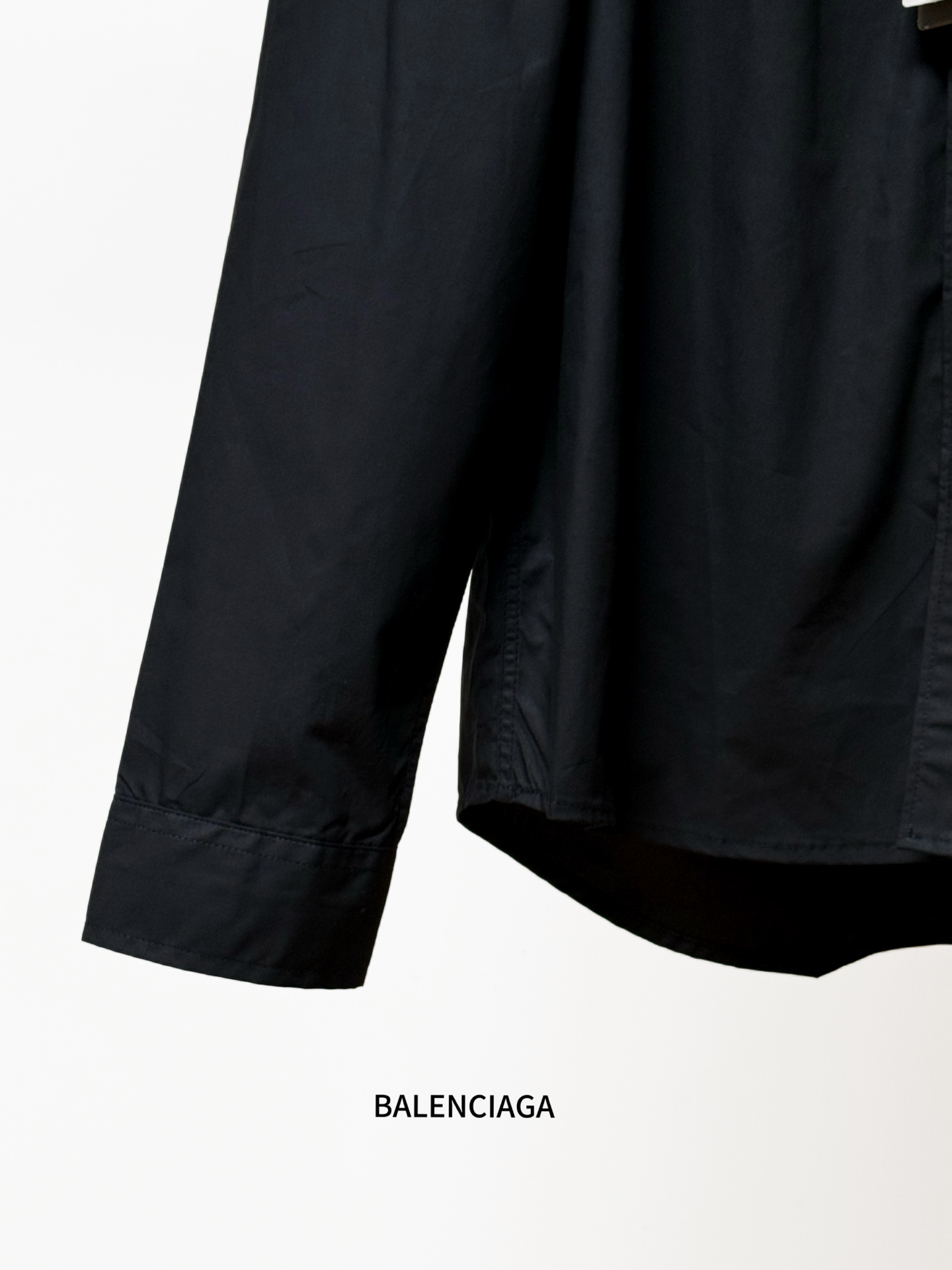 Balenciaga A貨襯衫 男款黑色長袖口袋寬鬆休閒襯衣| 10 Balenciaga A貨襯衫 男款黑色長袖口袋寬鬆休閒襯衣