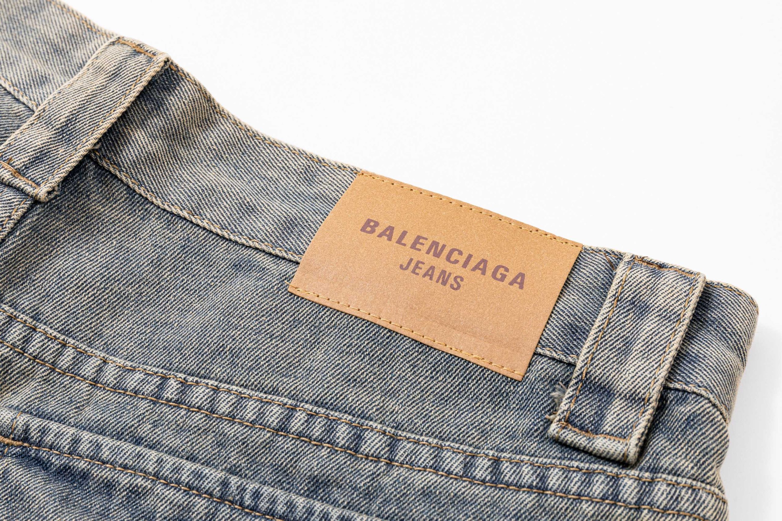 Balenciaga一比一男士牛仔短褲立體口袋拼接設計工裝潮流款