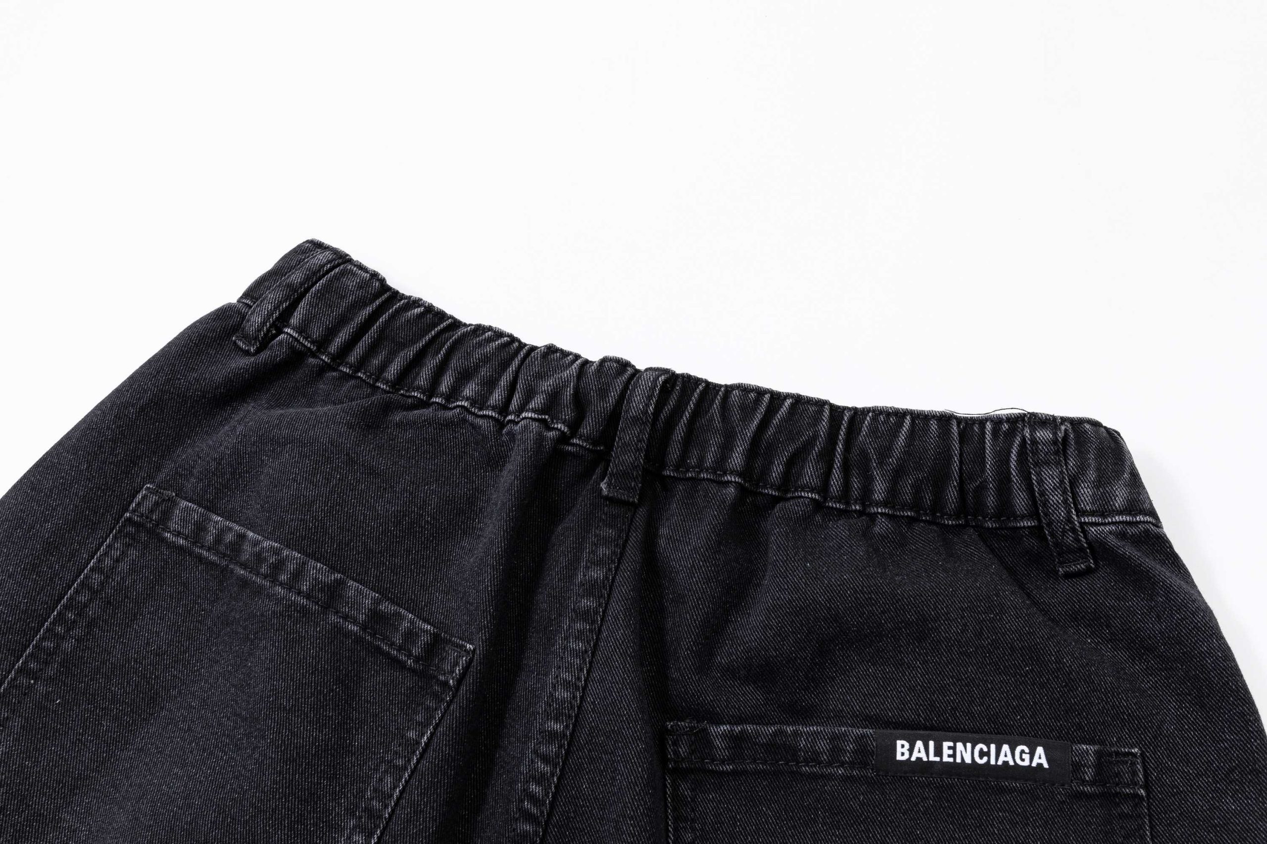 Balenciaga原單男士牛仔短褲抽繩設計工裝風格休閒百搭款| 12 Balenciaga原單男士牛仔短褲抽繩設計工裝風格休閒百搭款