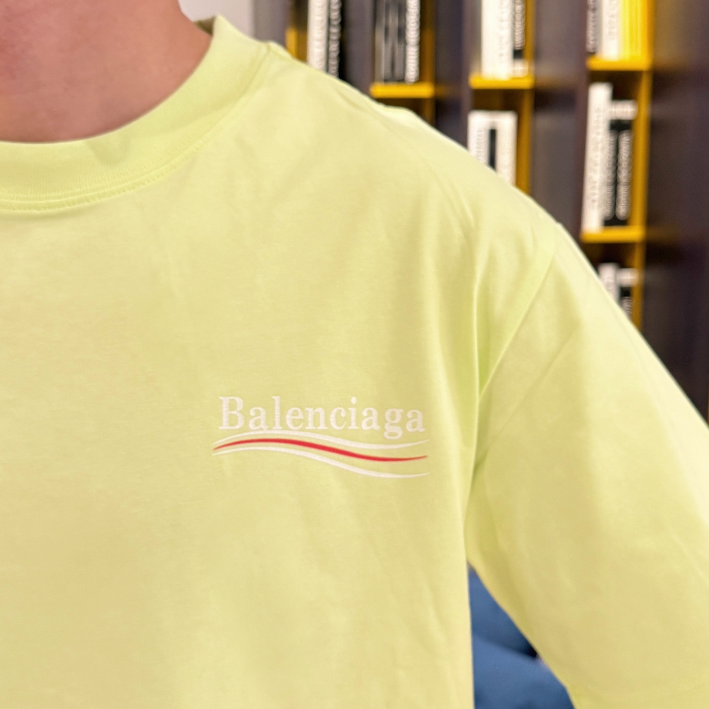 Balenciaga 高仿T恤 男款螢光漸變LOGO寬鬆短袖上衣| 8 Balenciaga 高仿T恤 男款螢光漸變LOGO寬鬆短袖上衣