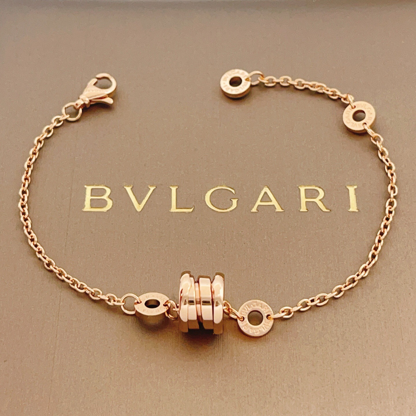 BVLGARI復刻女士手鍊雙圈彈簧設計玫瑰金時尚款| 8 BVLGARI復刻女士手鍊雙圈彈簧設計玫瑰金時尚款