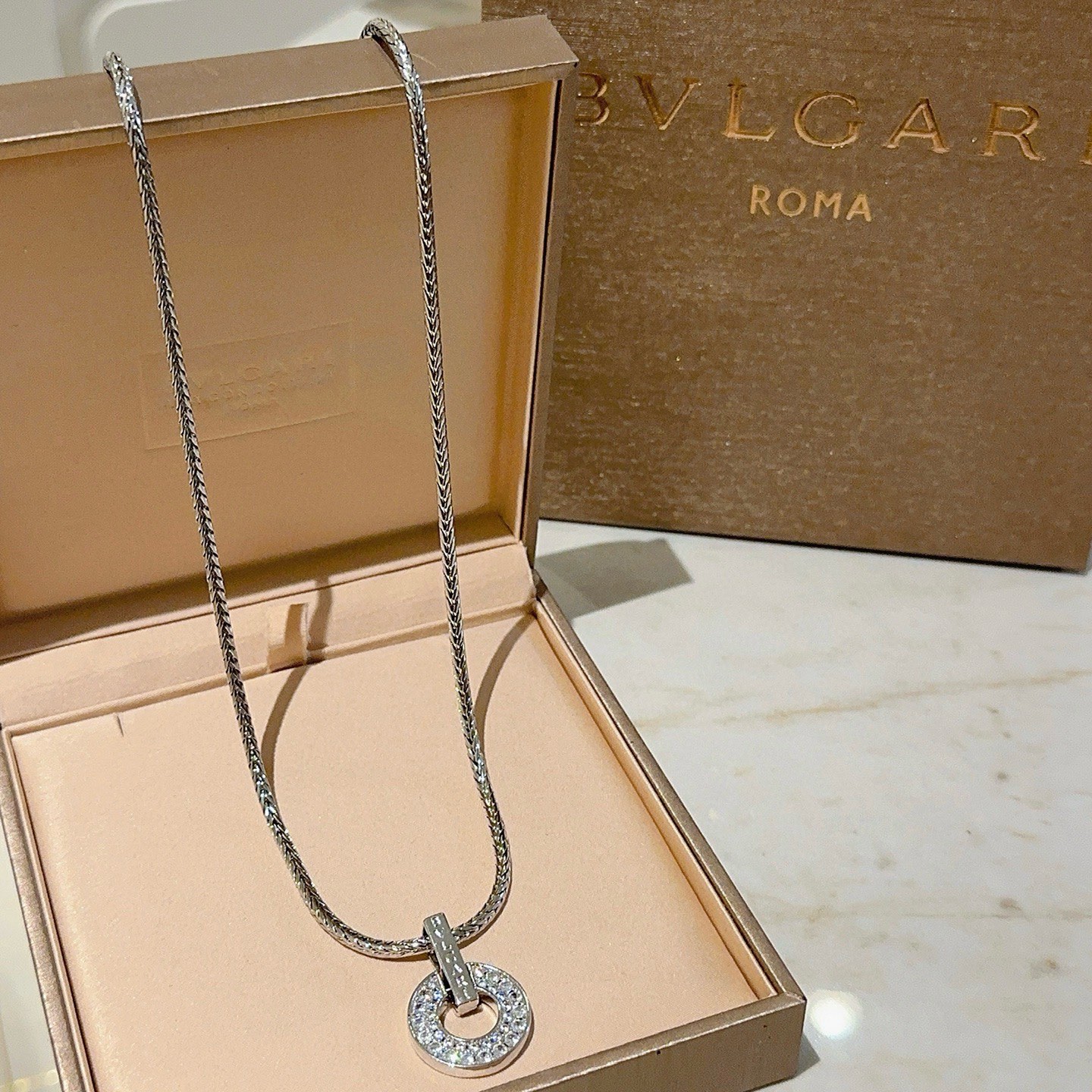 BVLGARI 高仿 圓環滿鑽項鍊 蛇骨鏈設計 百搭氣質款| 13 BVLGARI 高仿 圓環滿鑽項鍊 蛇骨鏈設計 百搭氣質款
