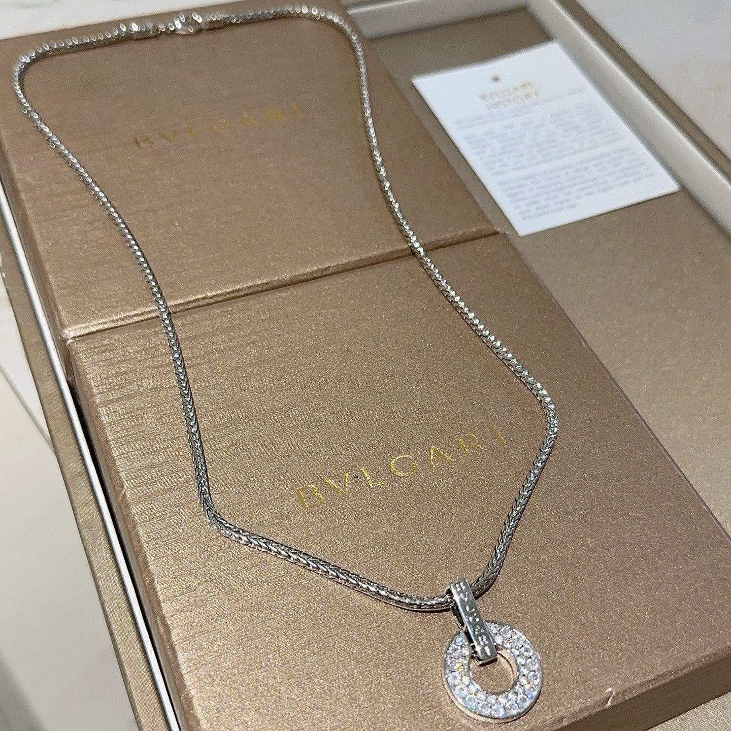 BVLGARI 高仿 圓環滿鑽項鍊 蛇骨鏈設計 百搭氣質款| 8 BVLGARI 高仿 圓環滿鑽項鍊 蛇骨鏈設計 百搭氣質款