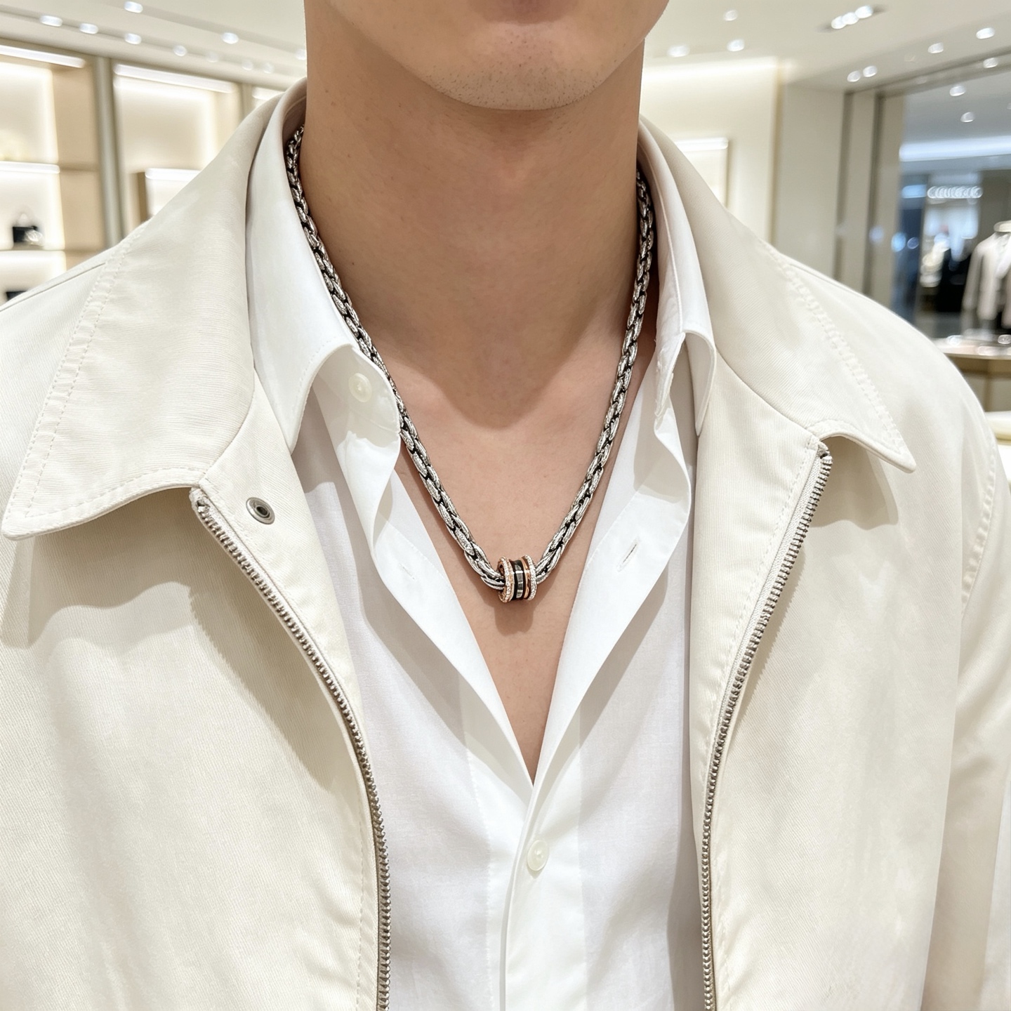BVLGARI A貨 粗鏈項鍊 戒指吊墜設計 潮流個性款| 11 BVLGARI A貨 粗鏈項鍊 戒指吊墜設計 潮流個性款