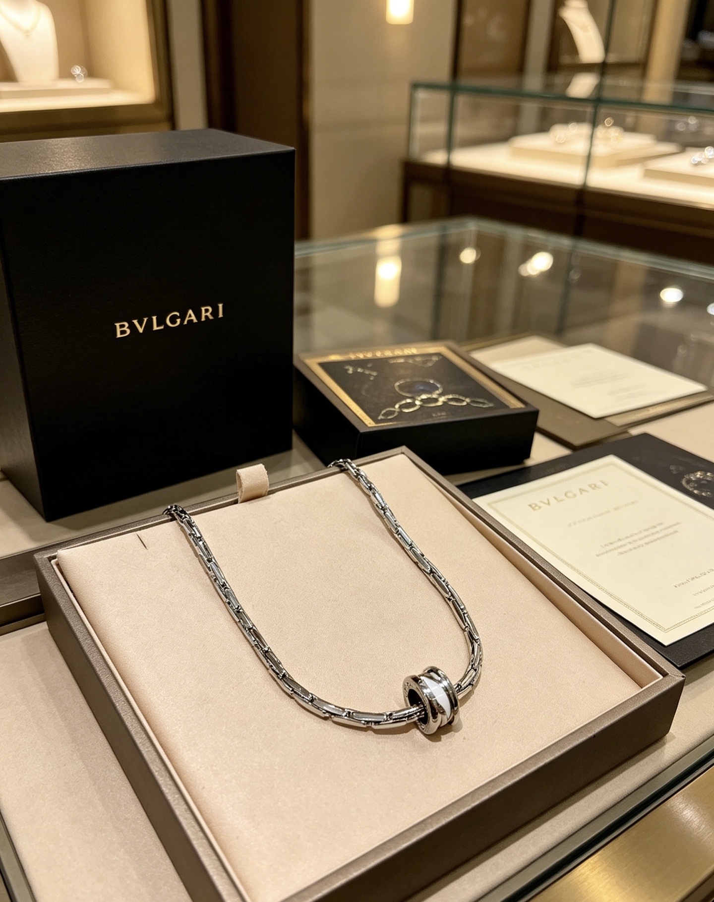 BVLGARI 高仿 陶瓷圓環項鍊 金屬鏈條設計 經典款| 14 BVLGARI 高仿 陶瓷圓環項鍊 金屬鏈條設計 經典款