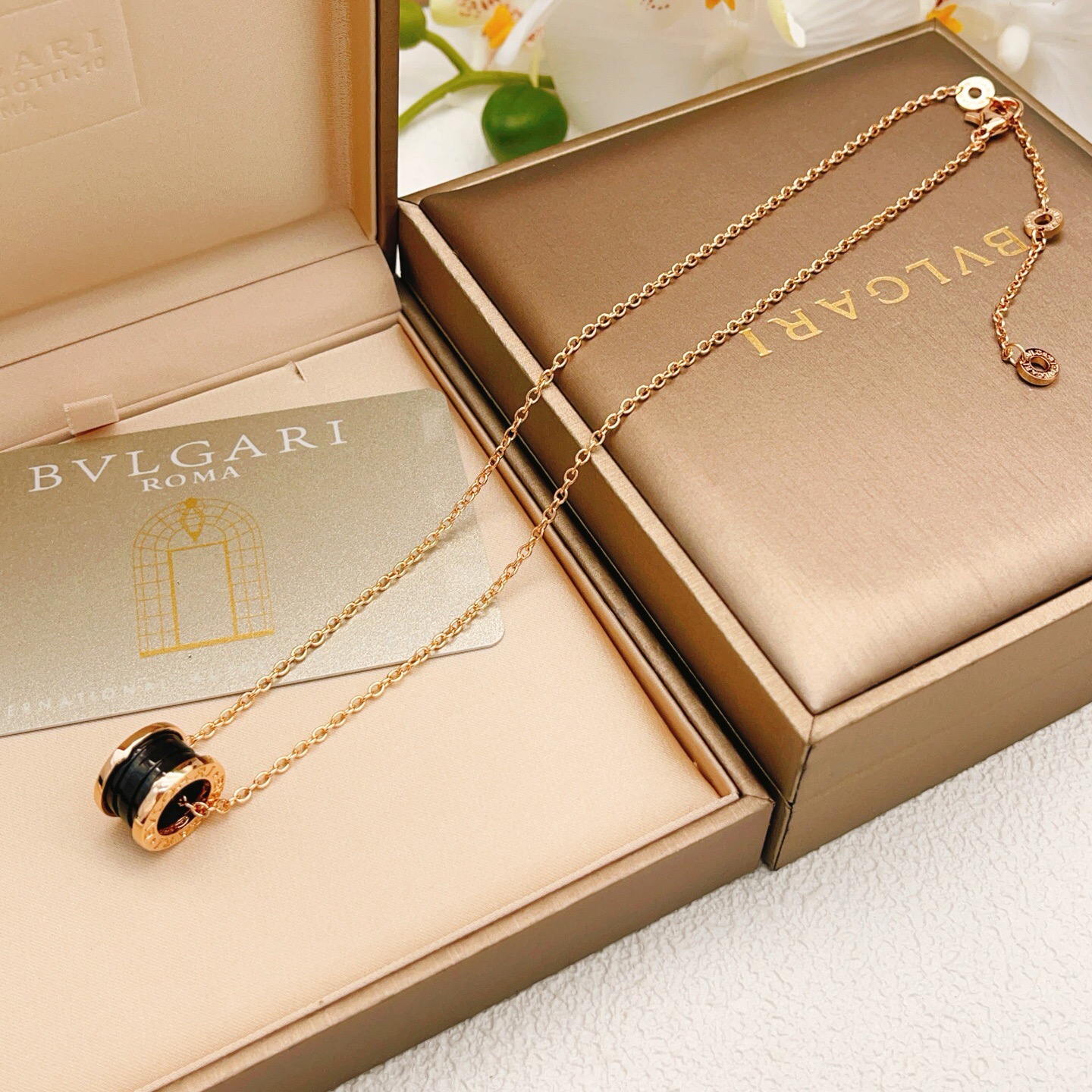 BVLGARI 高仿 黑色陶瓷圓環項鍊 鏈條設計 經典款| 11 BVLGARI 高仿 黑色陶瓷圓環項鍊 鏈條設計 經典款