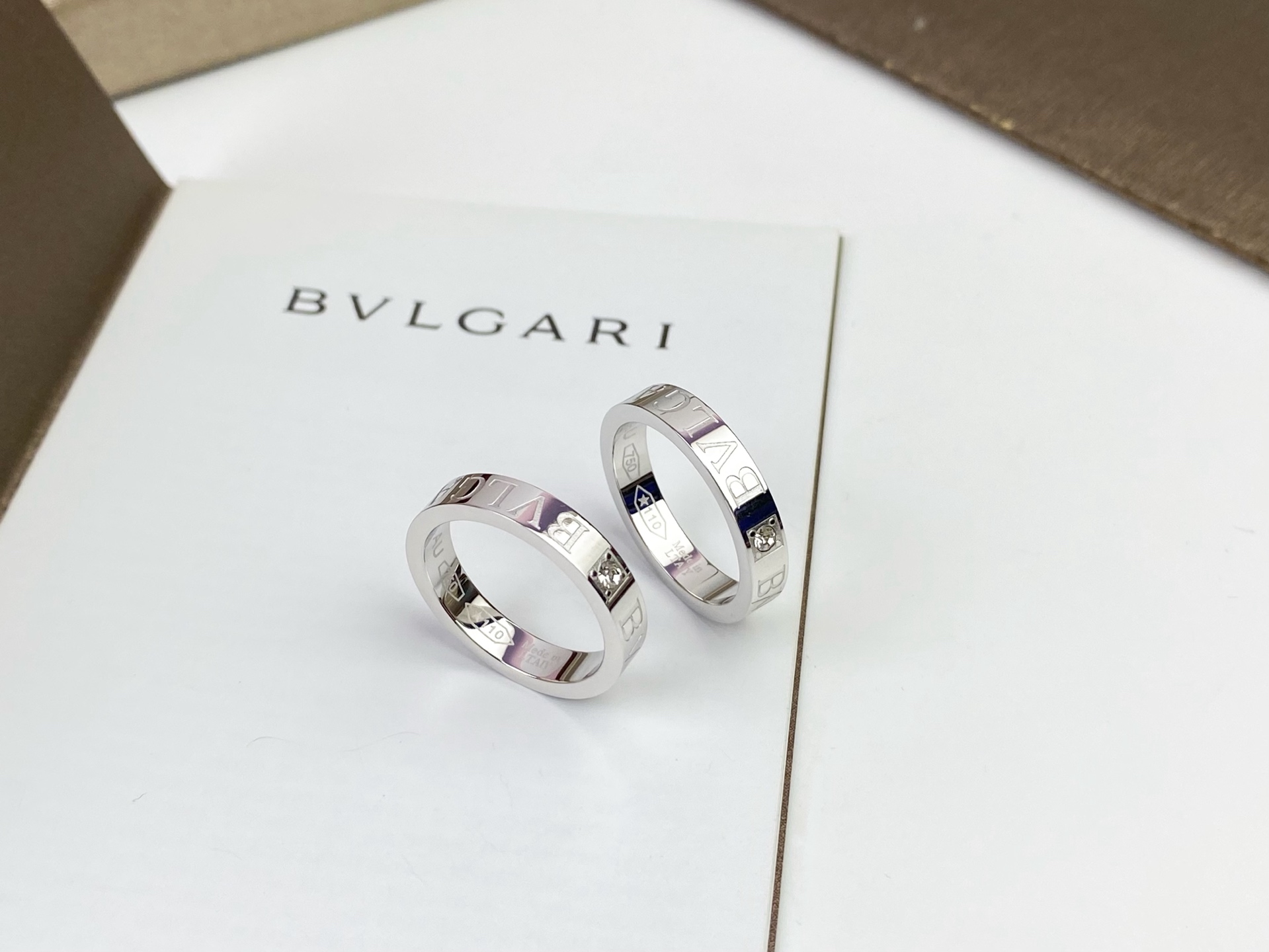 BVLGARI 一比一 鑲鑽對戒 情侶戒指 經典刻字款| 9 BVLGARI 一比一 鑲鑽對戒 情侶戒指 經典刻字款