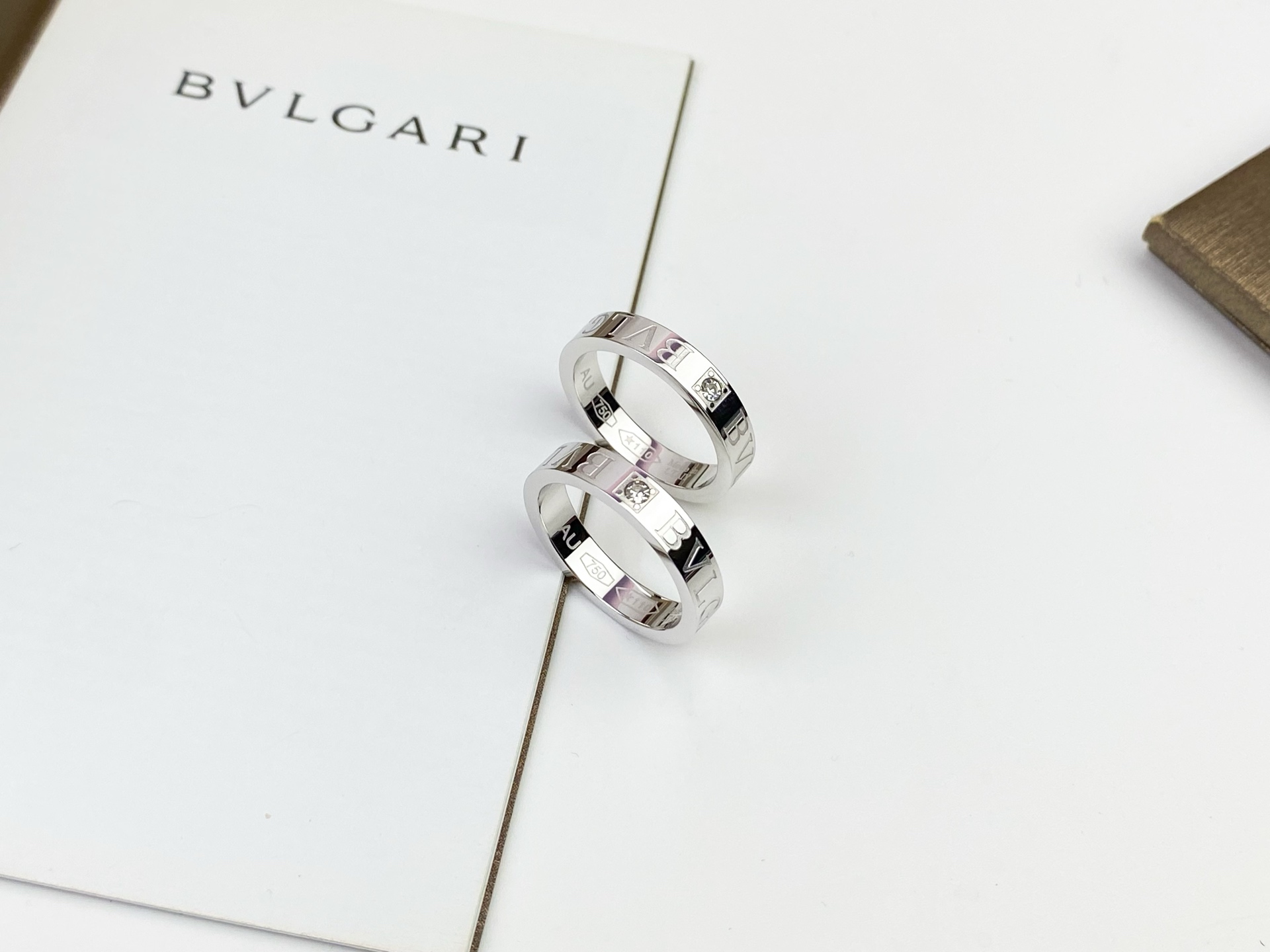 BVLGARI 一比一 鑲鑽對戒 情侶戒指 經典刻字款| 8 BVLGARI 一比一 鑲鑽對戒 情侶戒指 經典刻字款