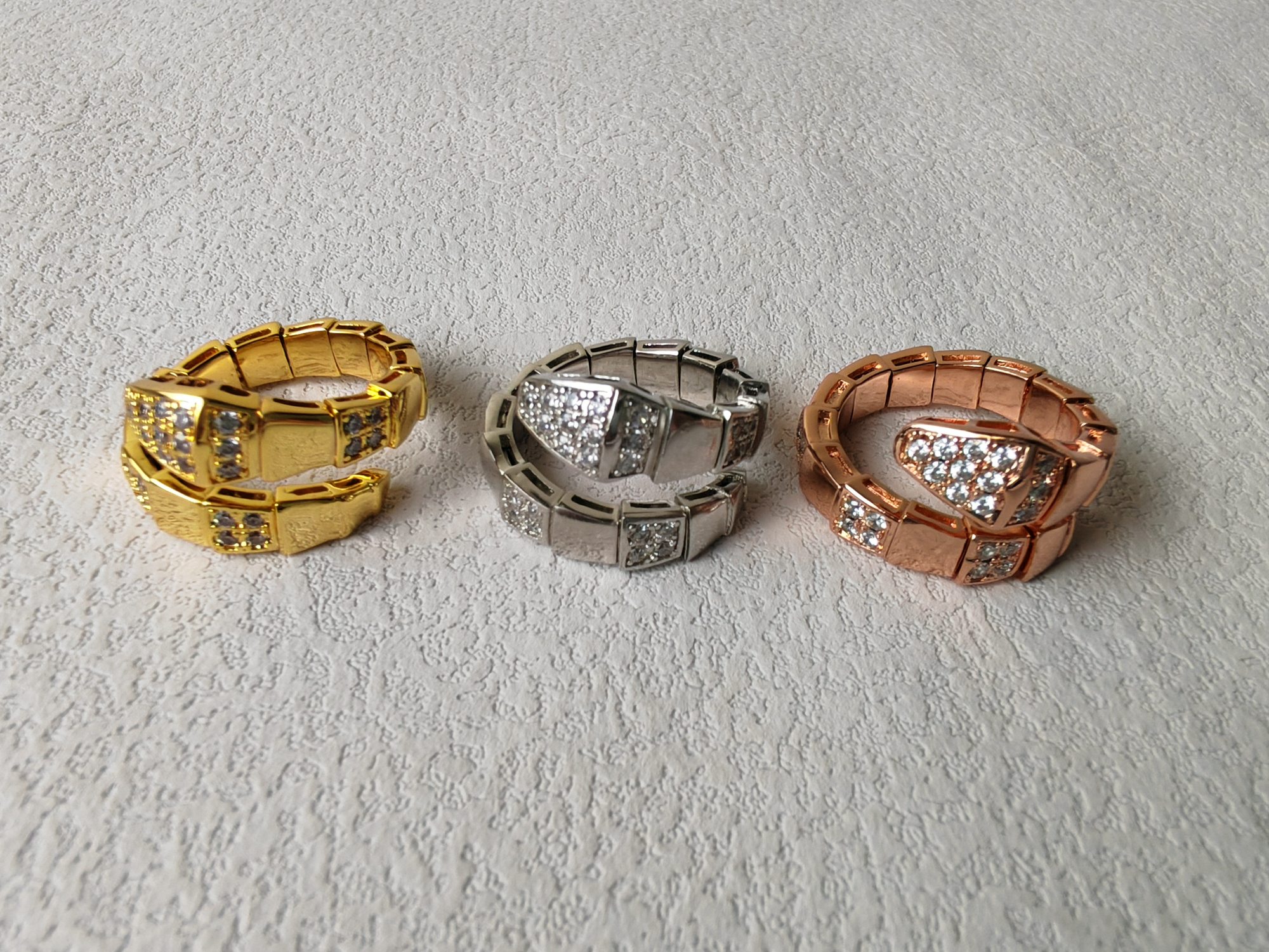 BVLGARI 幾何方塊戒指 滿鑽設計開口款女款時尚飾品