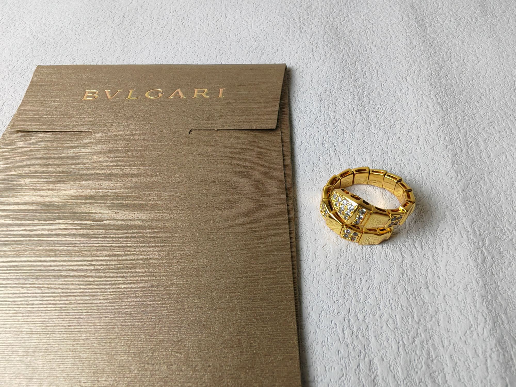 BVLGARI 幾何方塊戒指 滿鑽設計開口款女款時尚飾品| 12 BVLGARI 幾何方塊戒指 滿鑽設計開口款女款時尚飾品